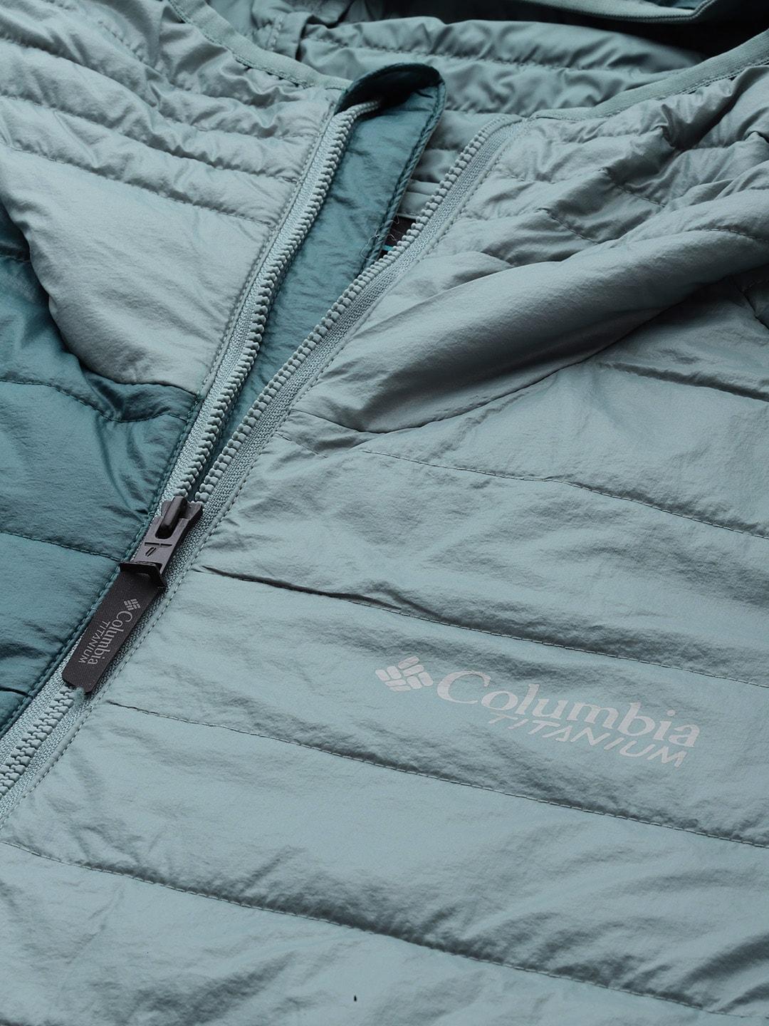 Columbia Men Navy Blue Platinum Peak Hooded Jacket