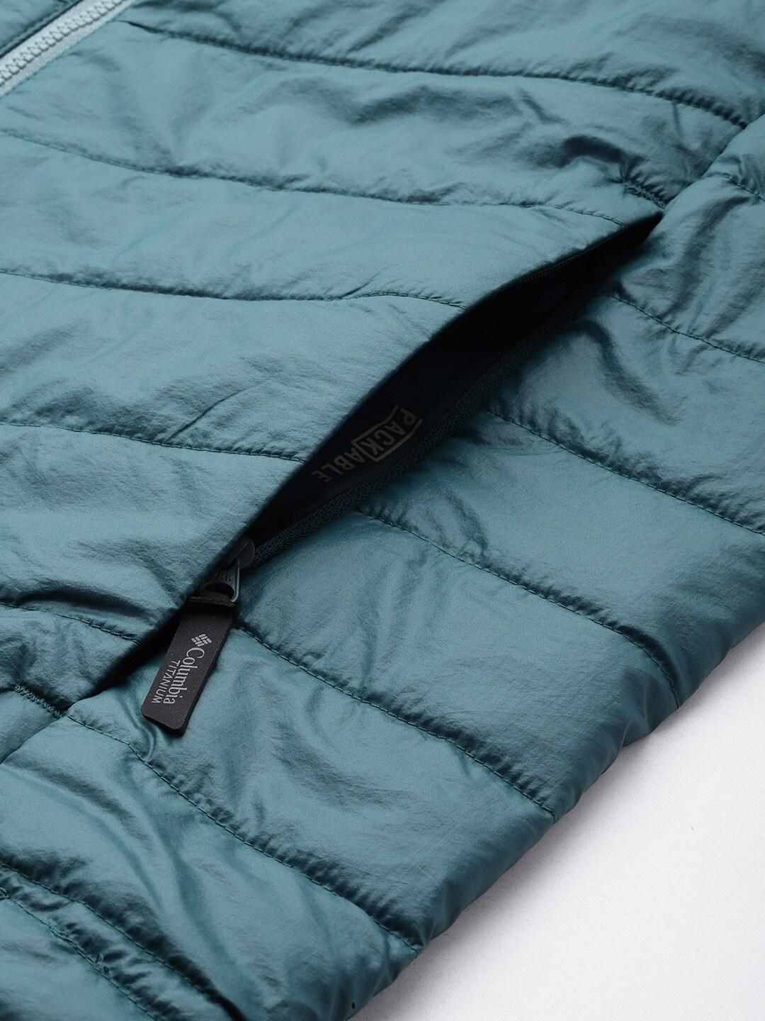 Columbia Men Navy Blue Platinum Peak Hooded Jacket