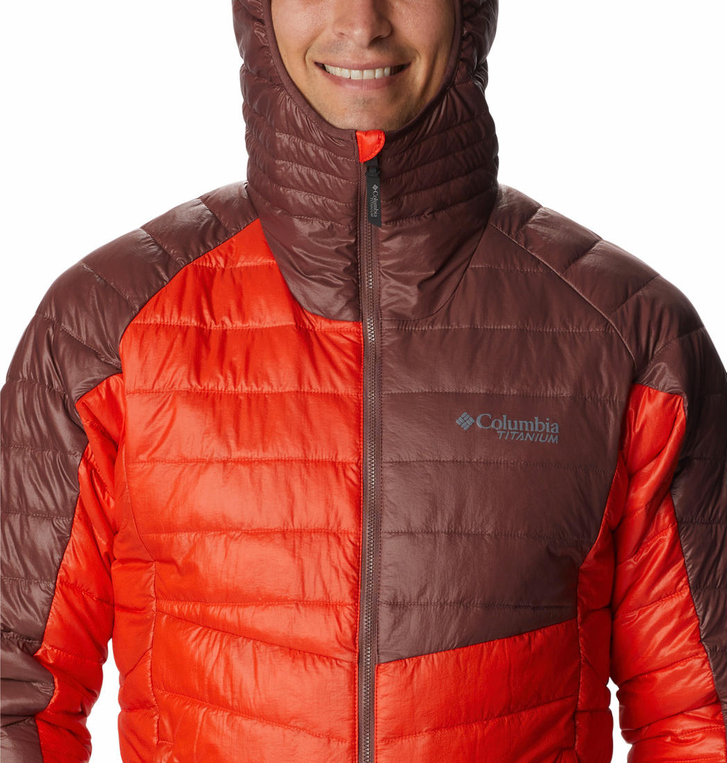 Columbia Men Orange Platinum Peak Hooded Jacket