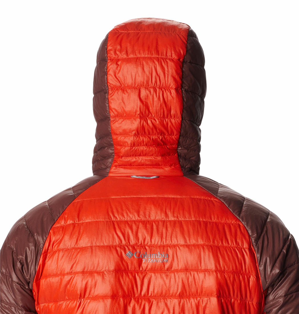 Columbia Men Orange Platinum Peak Hooded Jacket