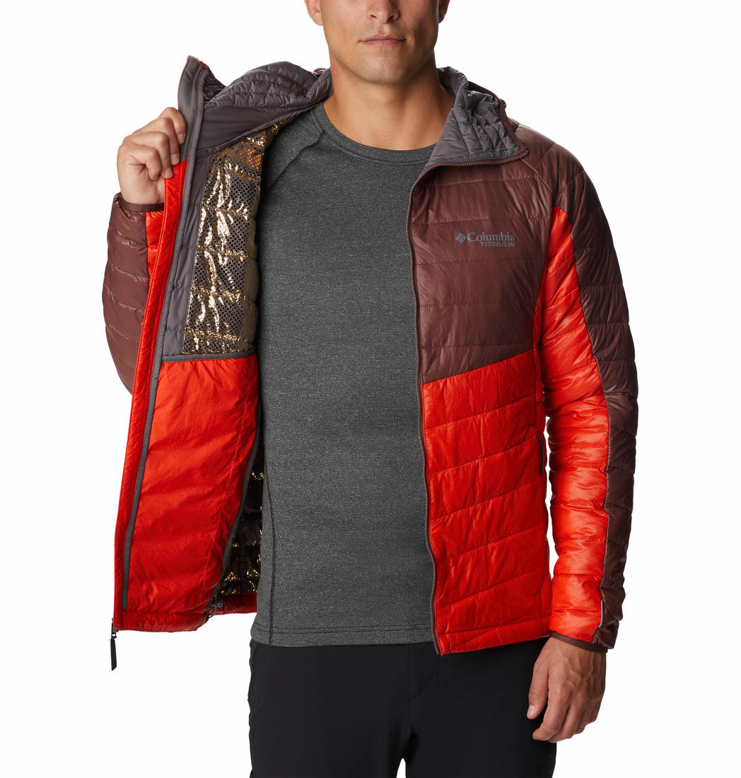 Columbia Men Orange Platinum Peak Hooded Jacket