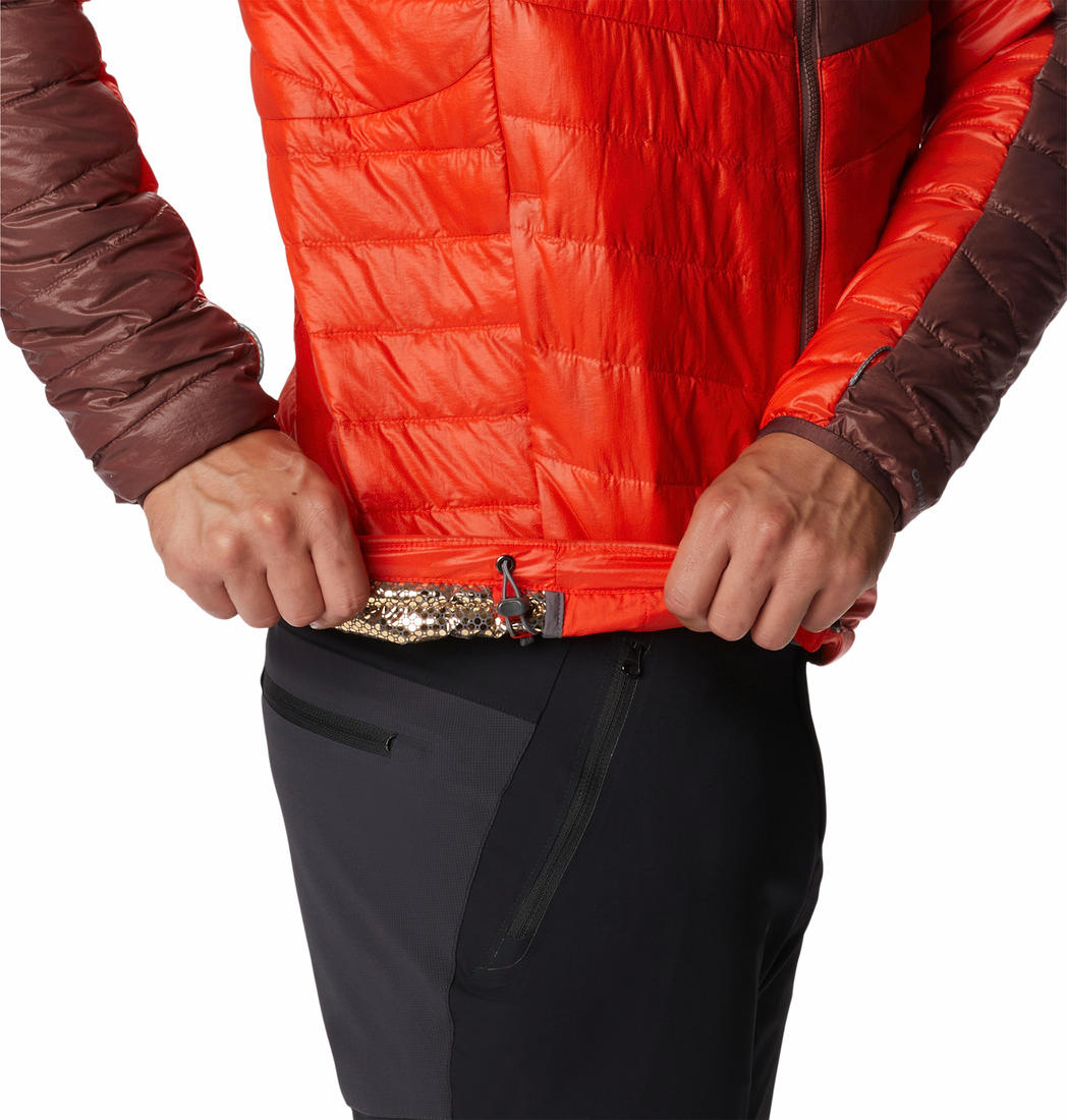 Columbia Men Orange Platinum Peak Hooded Jacket