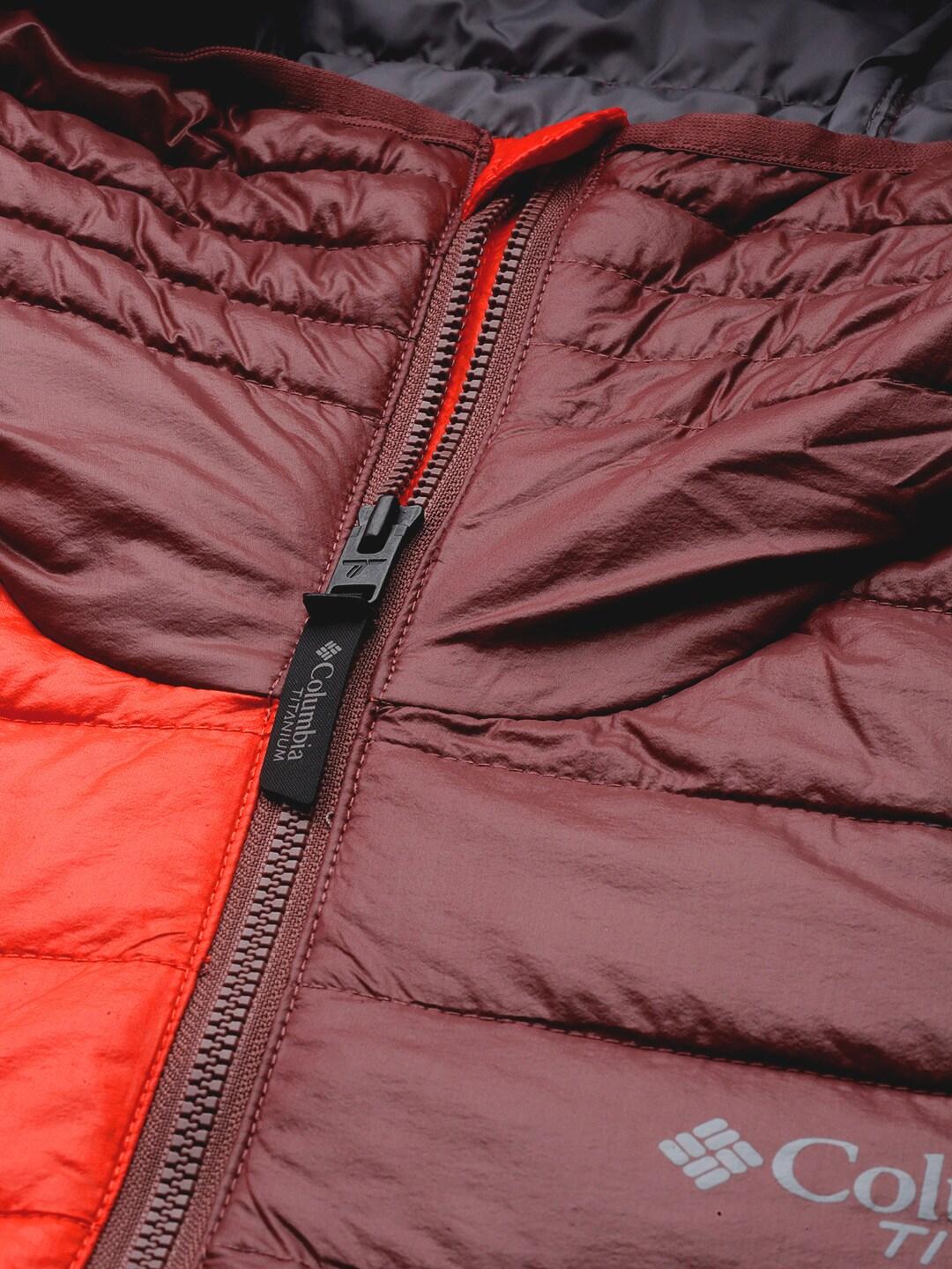 Columbia Men Orange Platinum Peak Hooded Jacket
