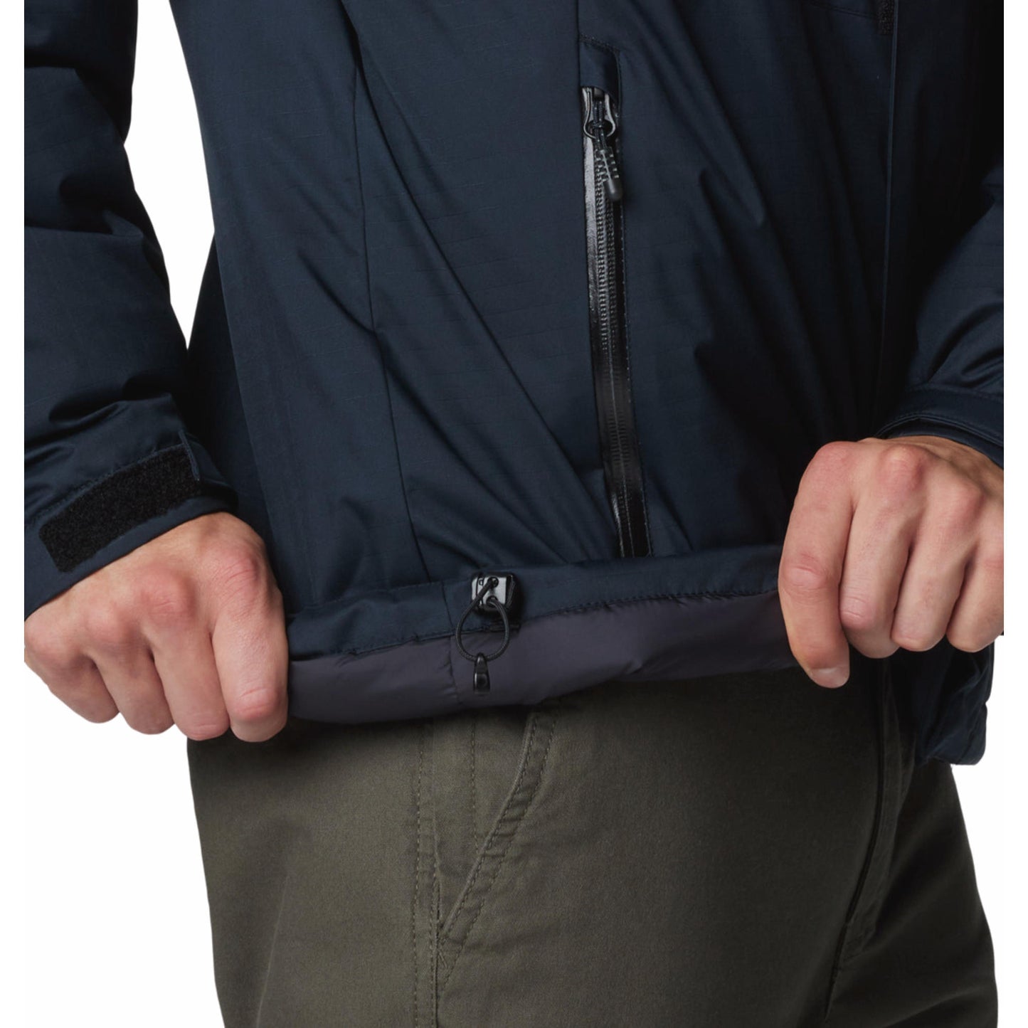 Columbia Men Black Omni-Heat Inifnity Oak Harbor II Hooded Down Jacket
