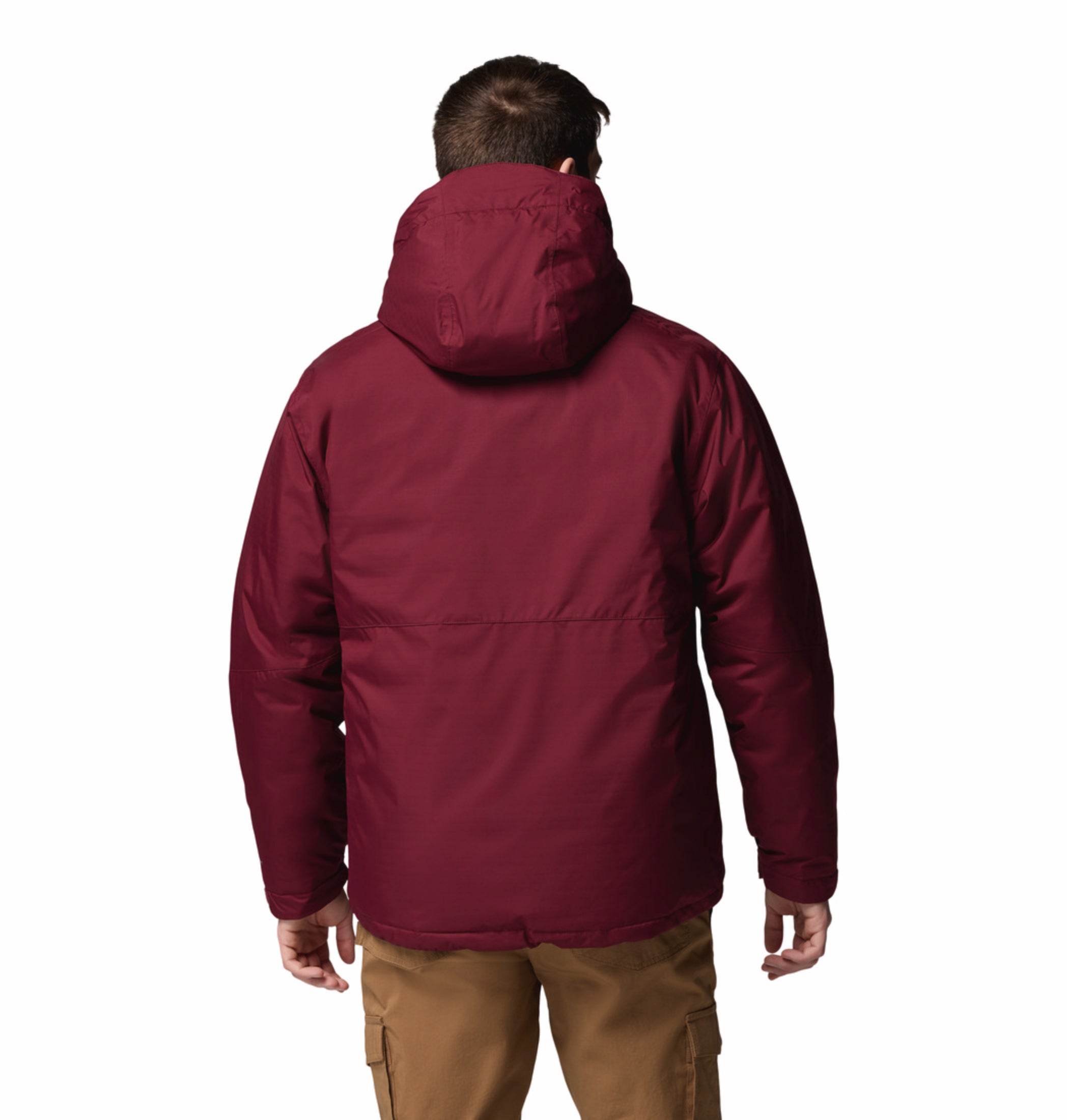 Columbia Men Red Omni-Heat Inifnity Oak Harbor II Hooded Down