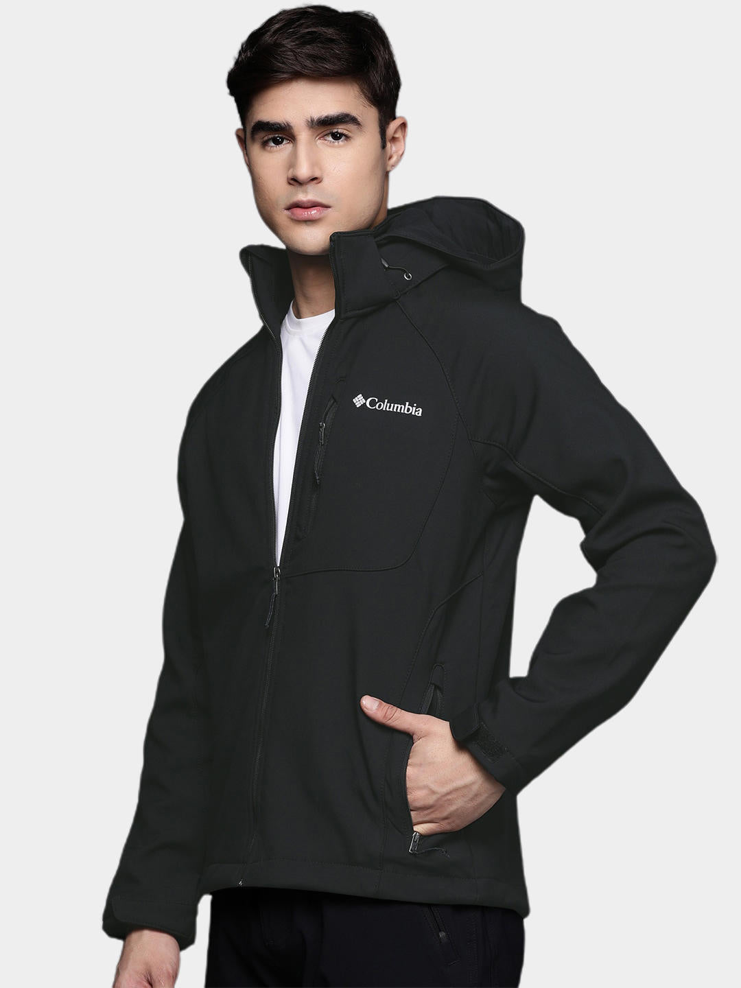 Columbia Men Black Cascade Ridge II Soft Shell Jacket