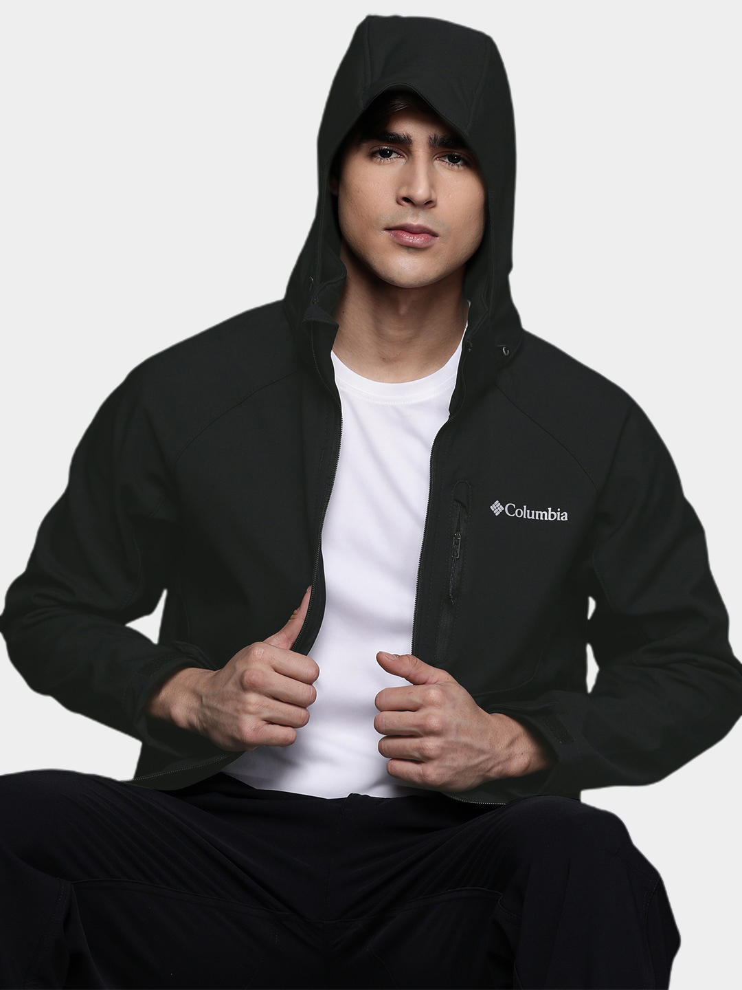 Columbia Men Black Cascade Ridge II Soft Shell Jacket