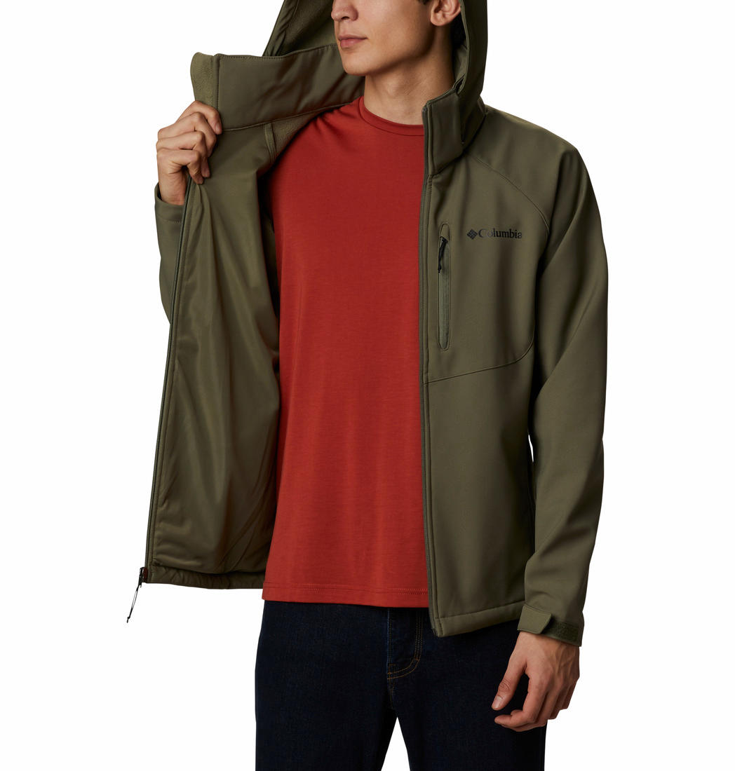 Columbia Men Olive Cascade Ridge II Soft Shell Jacket