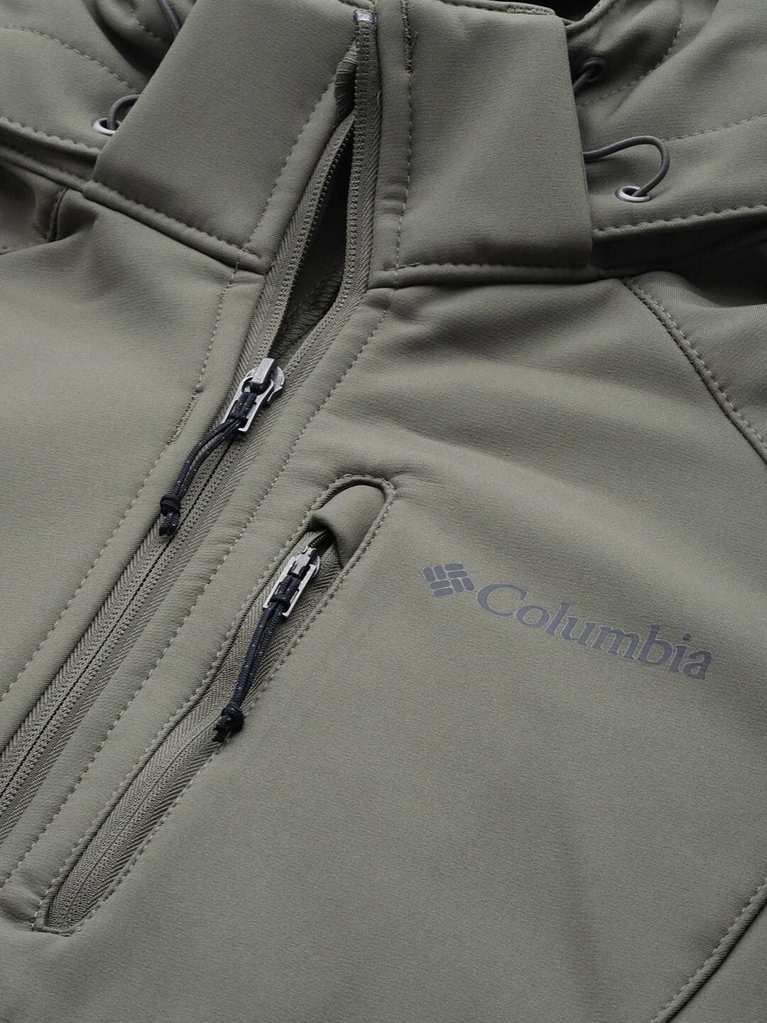 Columbia Men Olive Cascade Ridge II Soft Shell Jacket