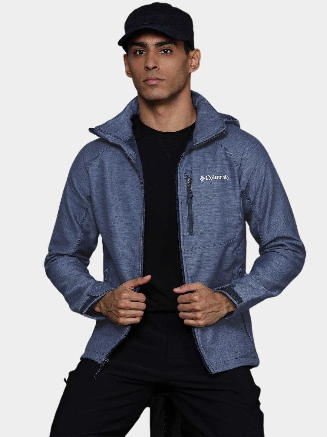 Columbia Men Blue Cascade Ridge II Soft Shell Jacket