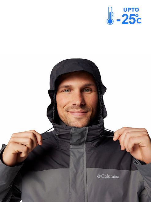 Columbia Men Grey Omni-Tech Tunnel Falls II Waterproof Jacket