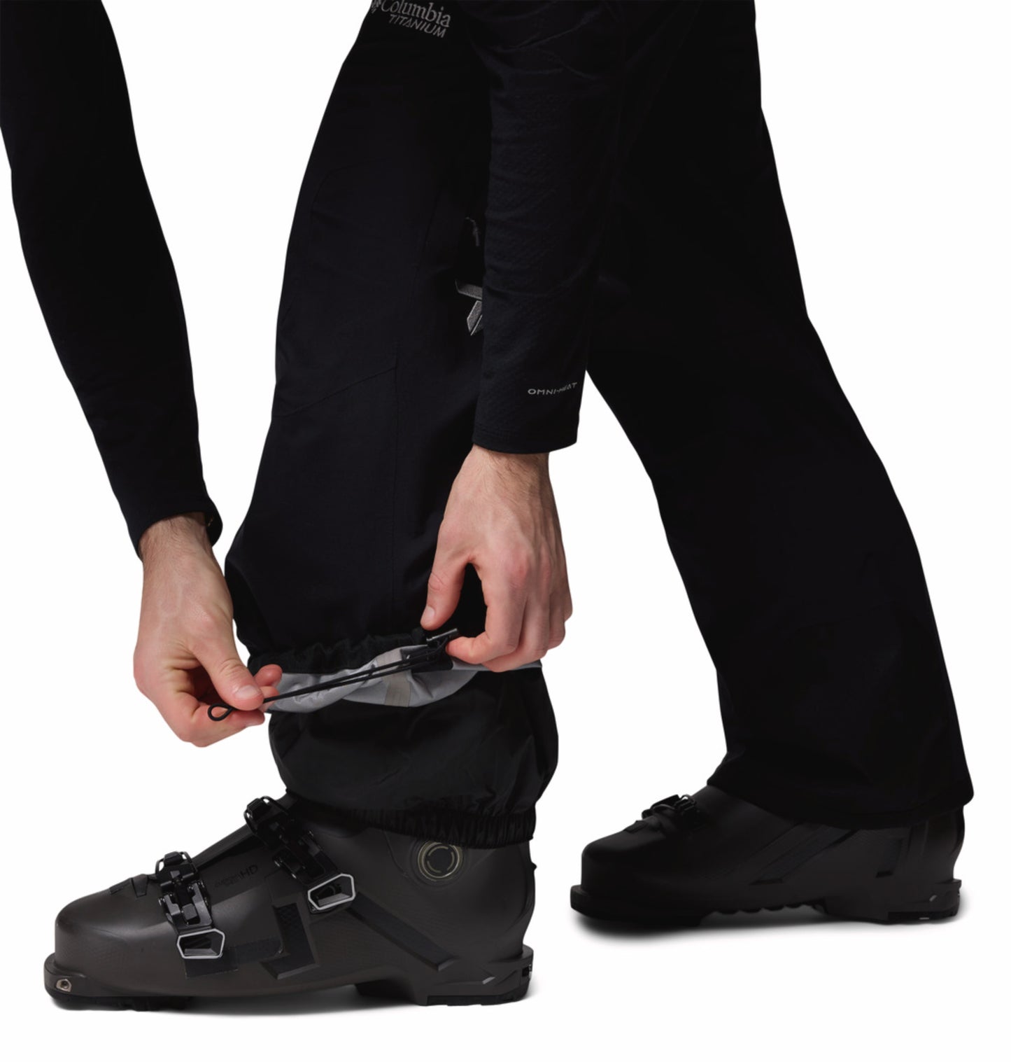 Columbia Men Black Omni-Tech Platinum Peak II 3L Rain Pant (Waterproof)