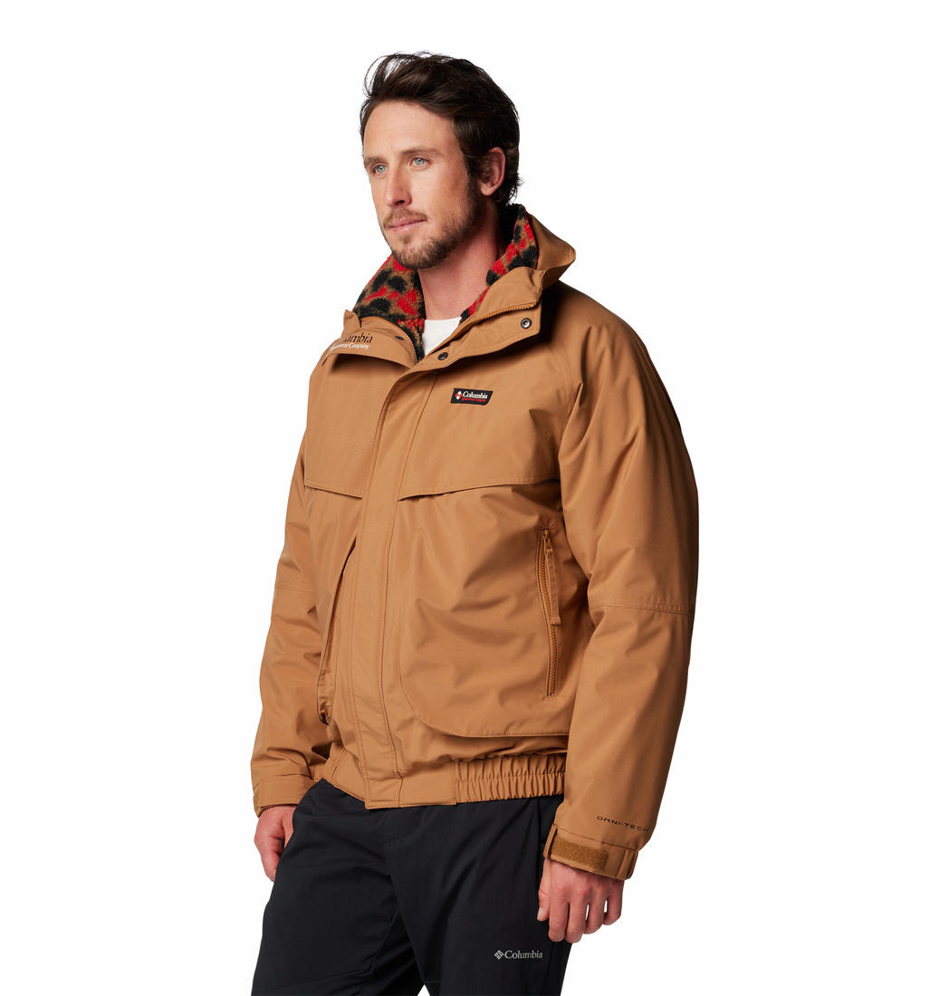 A Men Wearing Columbia Men Brown Powderkeg II Remastered Interchange