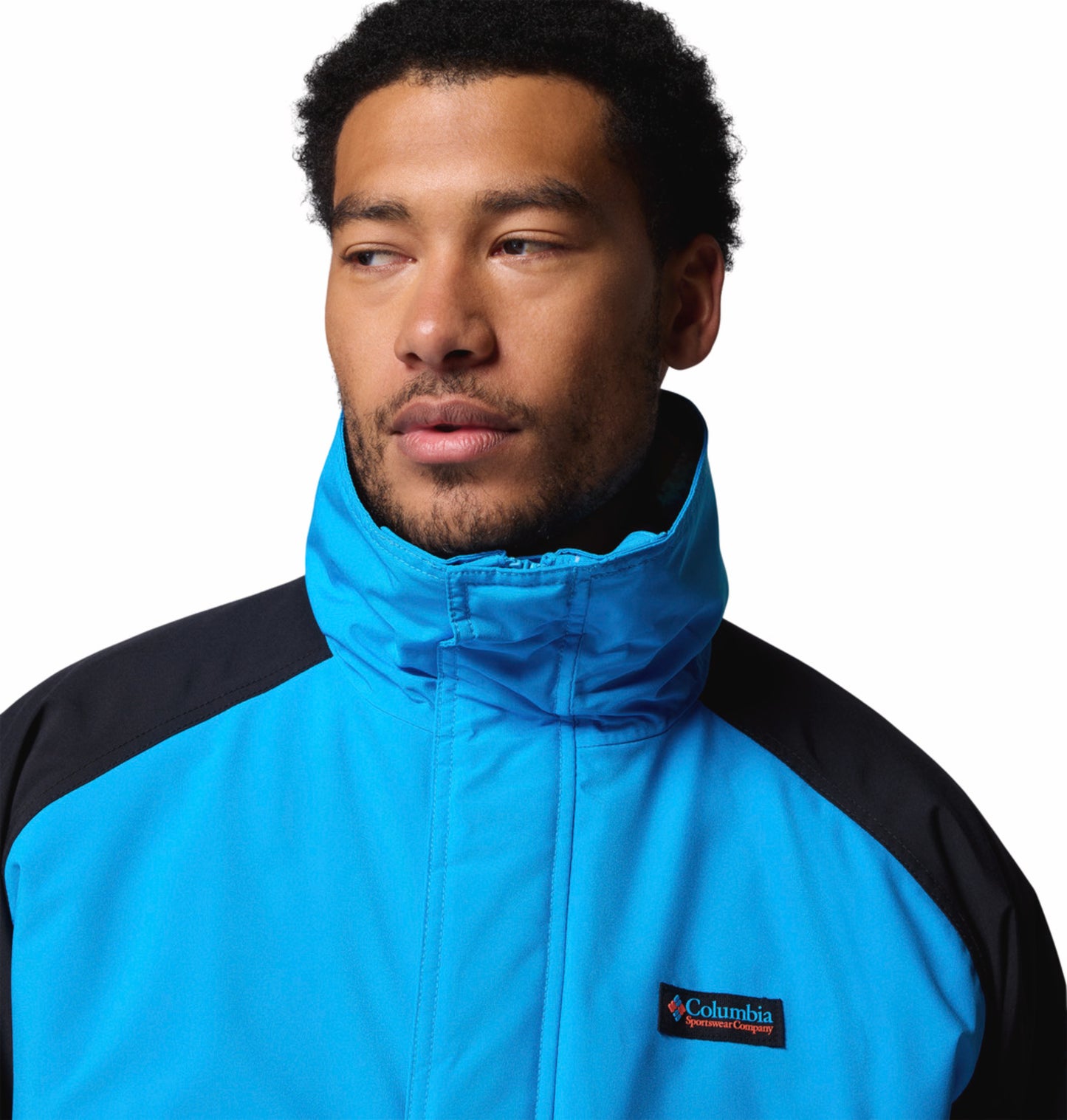 Columbia Men Blue Omni-Tech Powderkeg II Remastered Interchange Jacket (Waterproof)