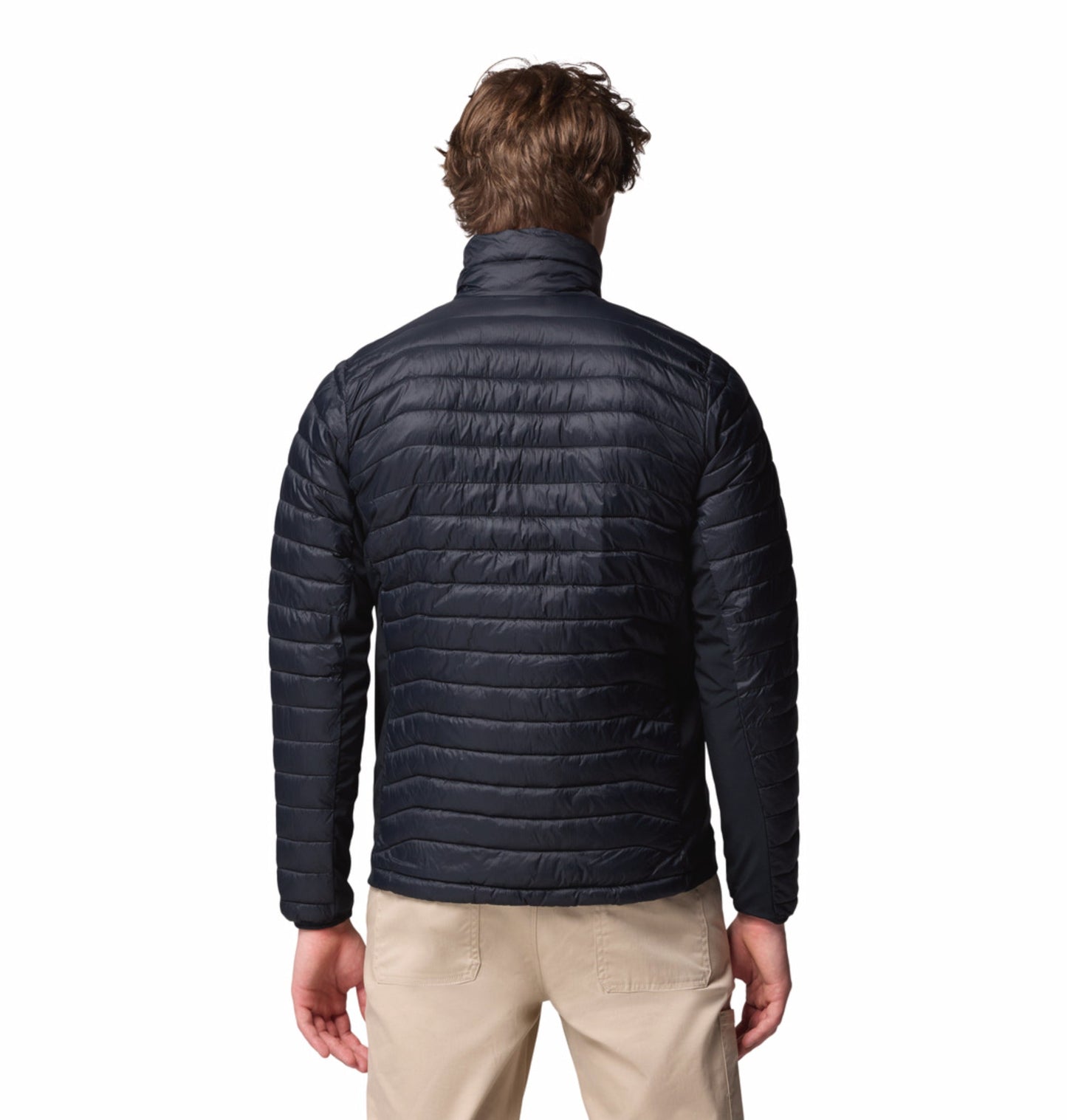 men black omni shield powder pass hybrid down jacket