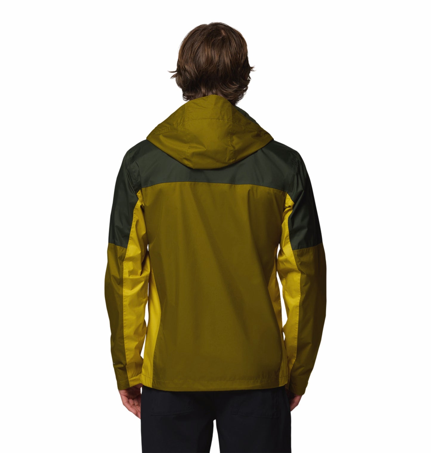 Columbia Men Olive Green Omni-Tech Waterproof Rain Jacket