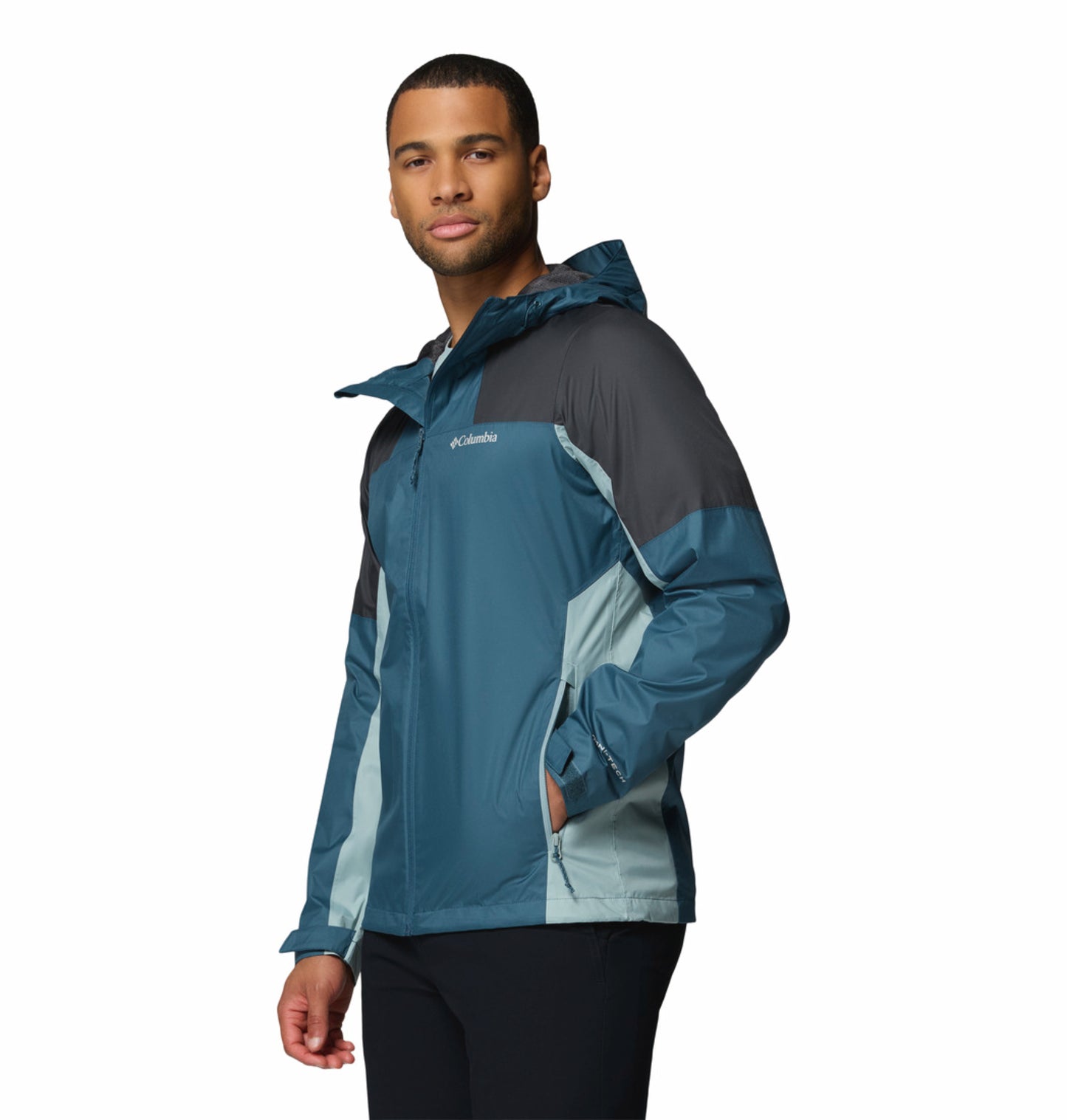Columbia Men Blue Omni-Tech Inner Limits III Rain Jacket