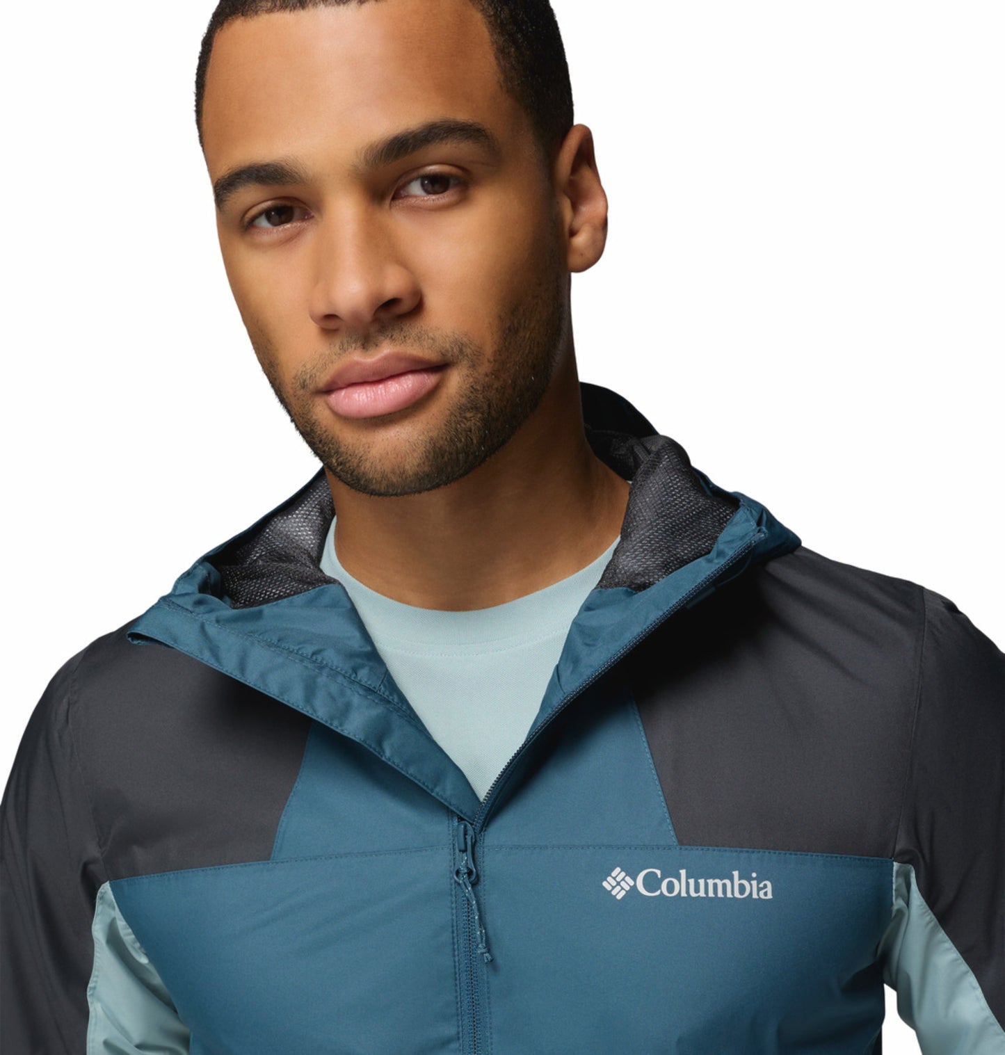 Columbia Men Blue Omni-Tech Inner Limits III Rain Jacket