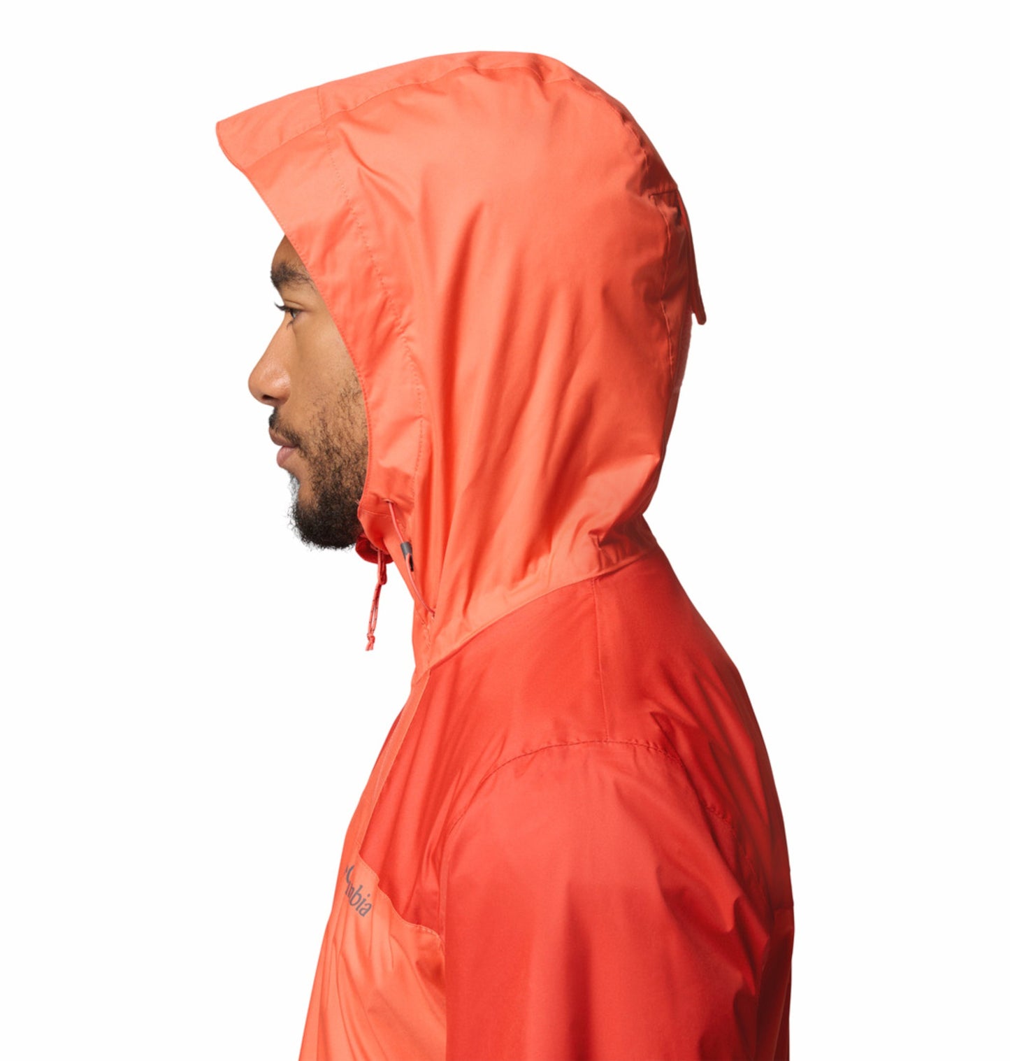 Columbia Men Orange Omni-Tech Inner Limits III Rain Jacket