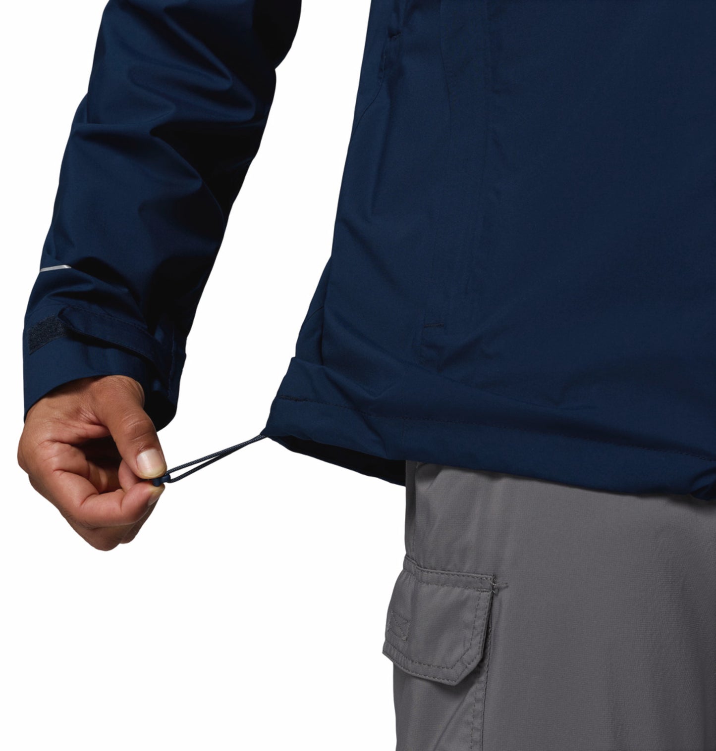 Columbia Men Navy Blue Omni-Tech Trailborne 2.5L Shell Rain Jacket