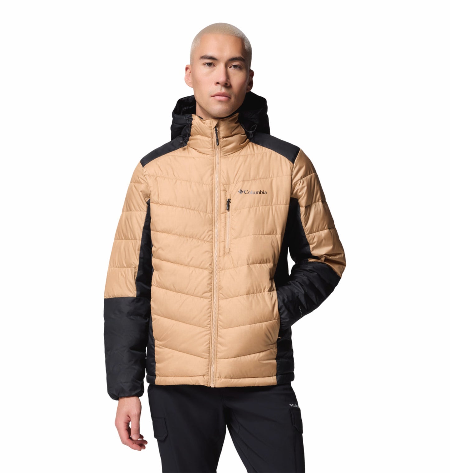 Columbia Men Beige OmniHeat Infinity Labyrinth Loop II Down Jacket