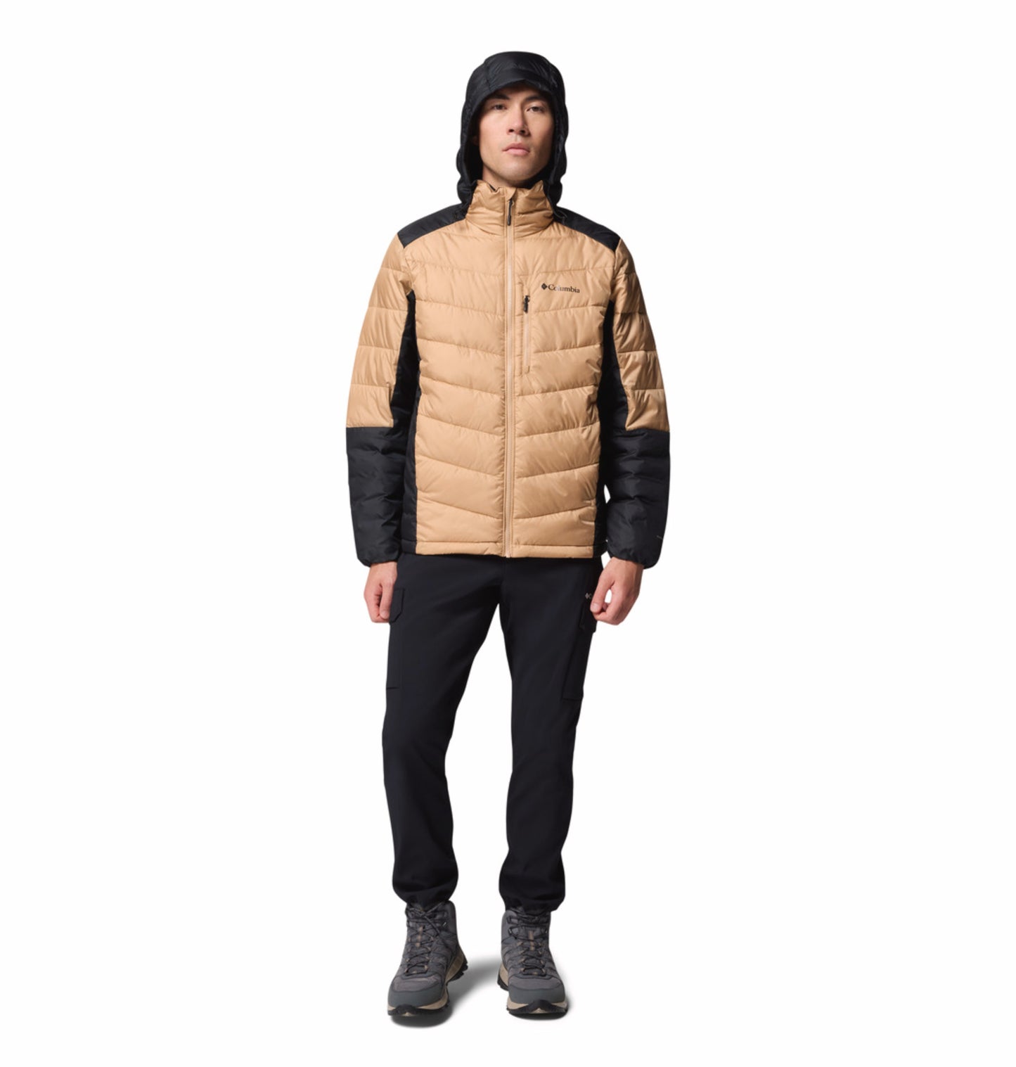 Columbia Men Beige OmniHeat Infinity Labyrinth Loop II Down Jacket