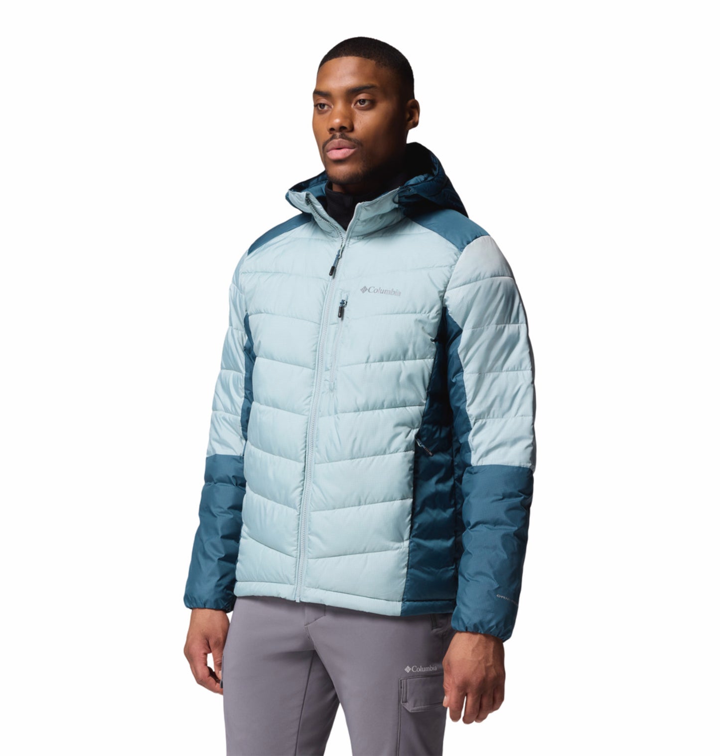 Columbia Men Blue OmniHeat Infinity Labyrinth Loop II Down Jacket