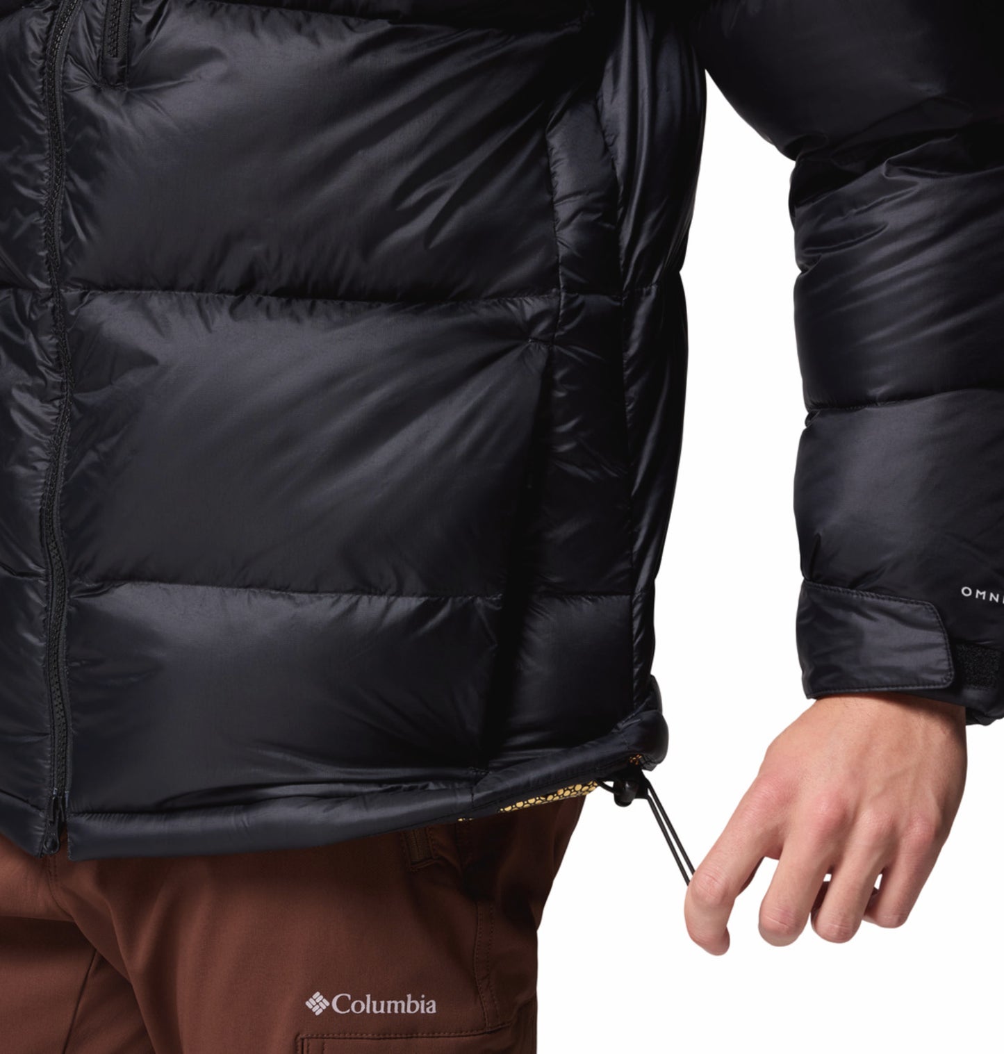 Columbia Men Black Omni-Heat Inifnity Cloudview Hooded Down Jacket