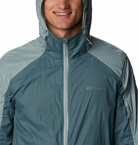 Columbia Men Green Loop Trail Windbreaker Rain Jacket