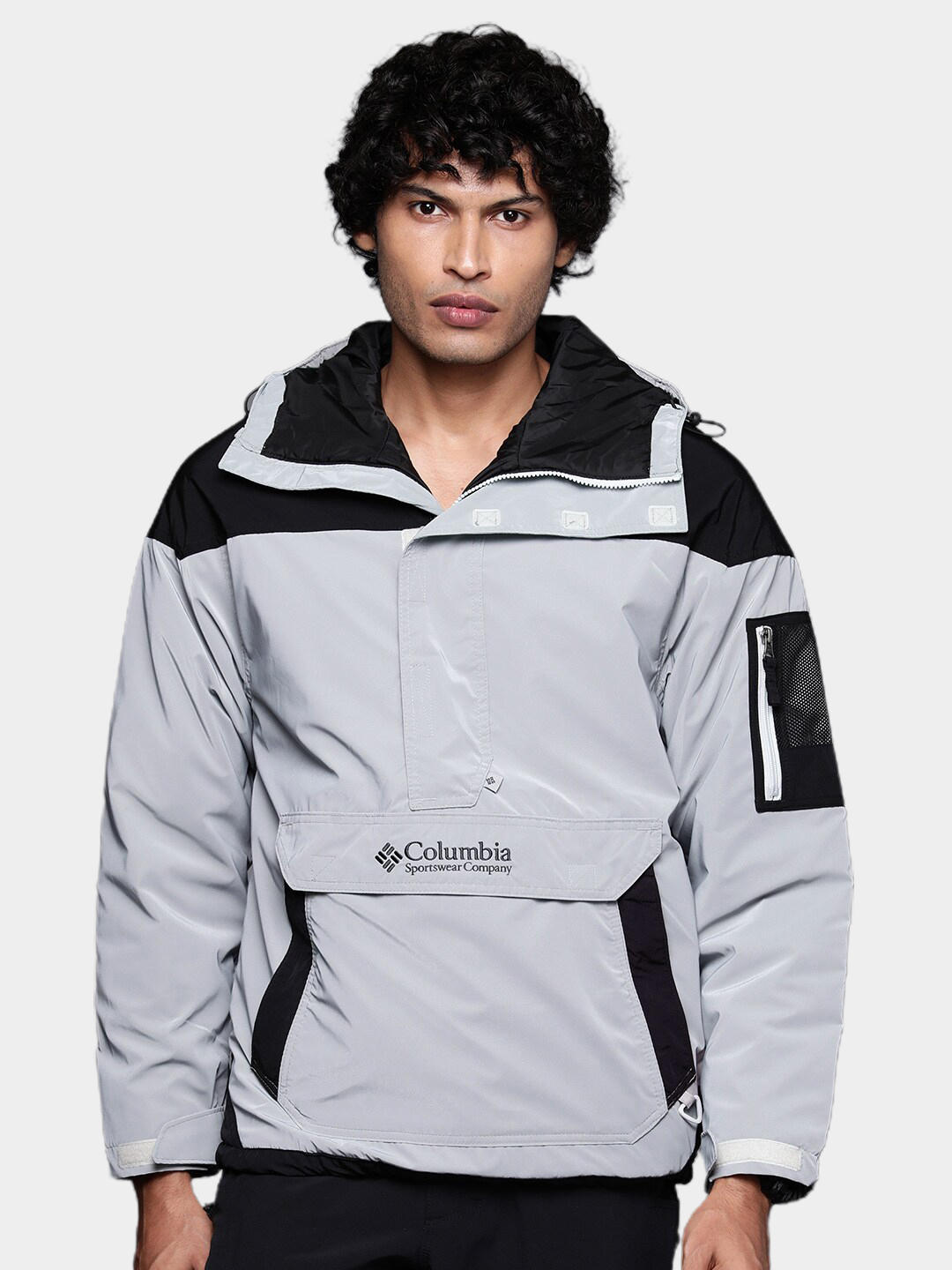 Columbia Men Grey Challenger Remastered Pullover Jacket