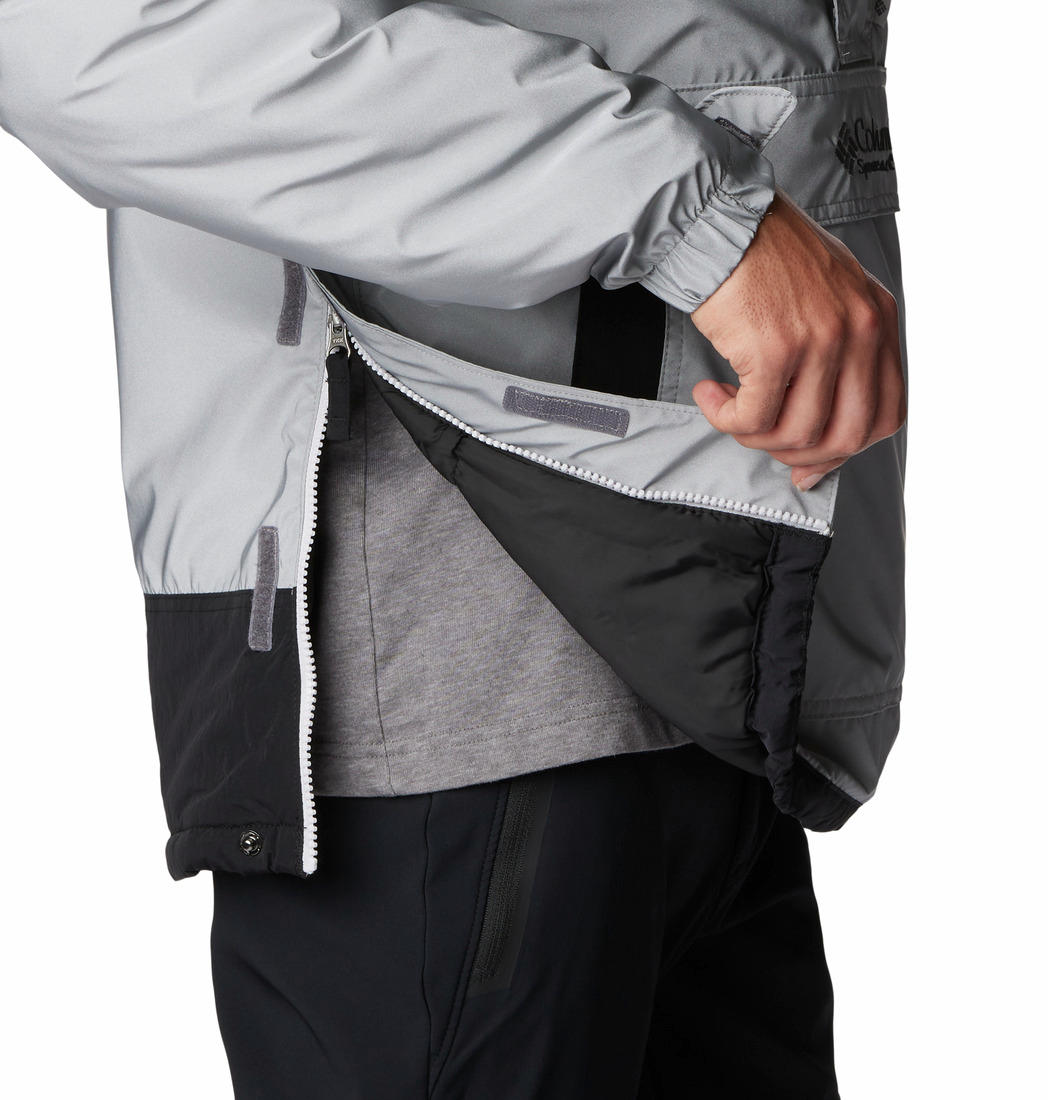 Columbia Men Grey Challenger Remastered Pullover Jacket
