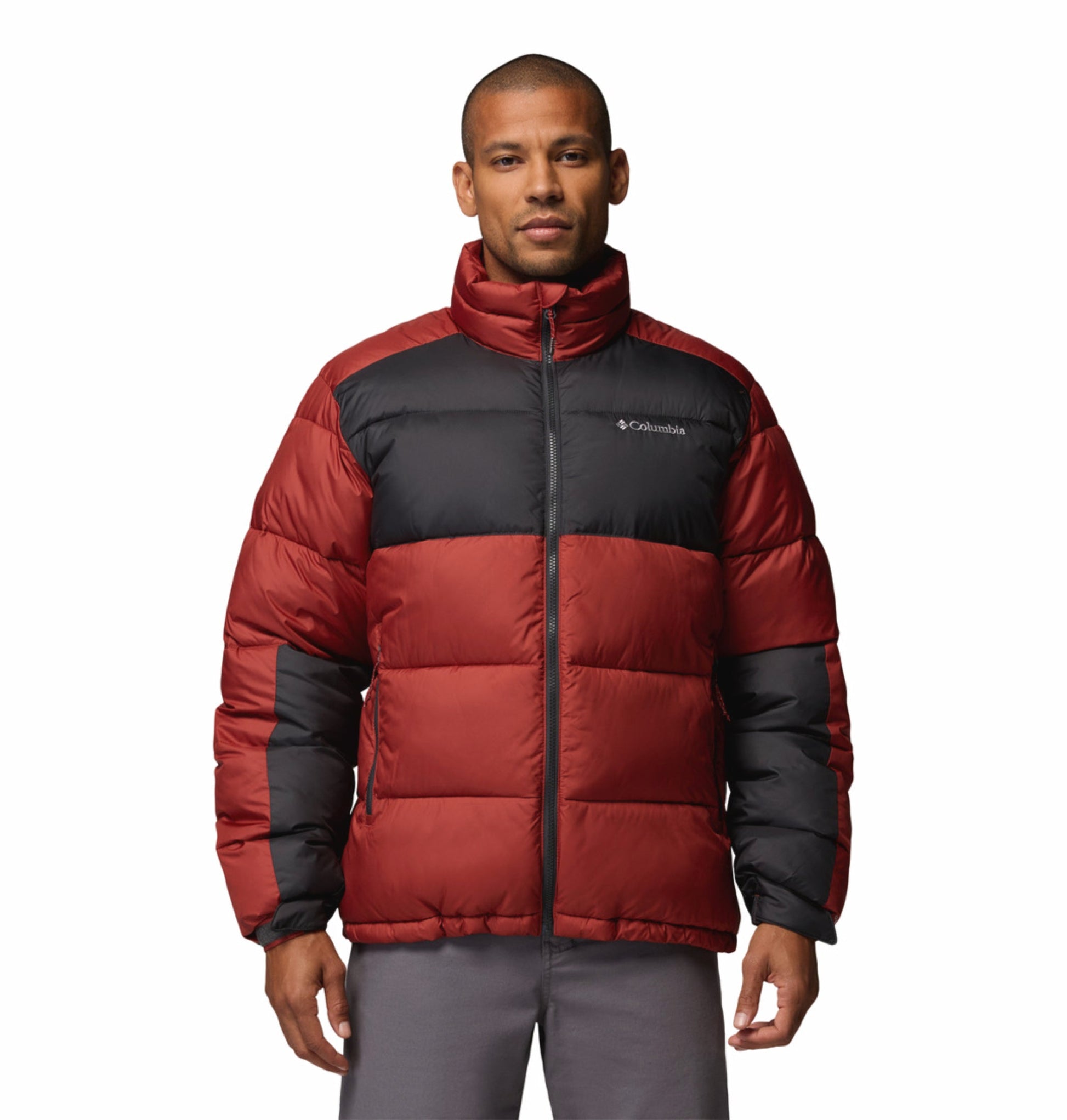 men red omni heat reflective pike lake ii down jacket