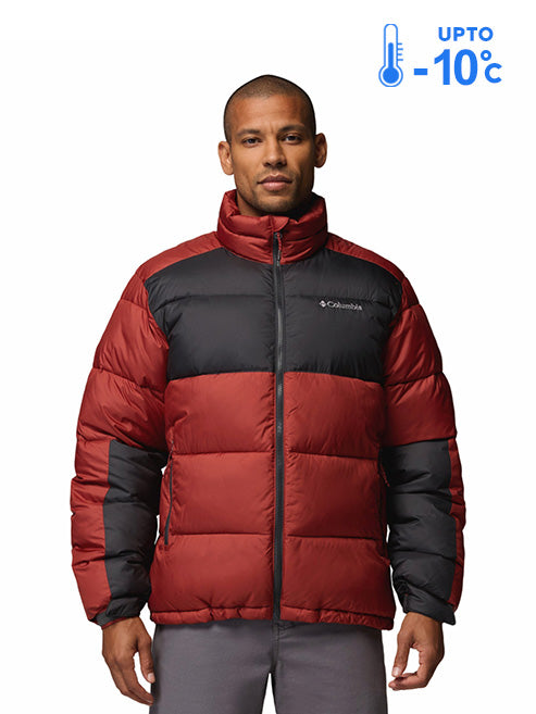 Columbia Men Red Omni-Heat Reflective Pike Lake II Down Jacket