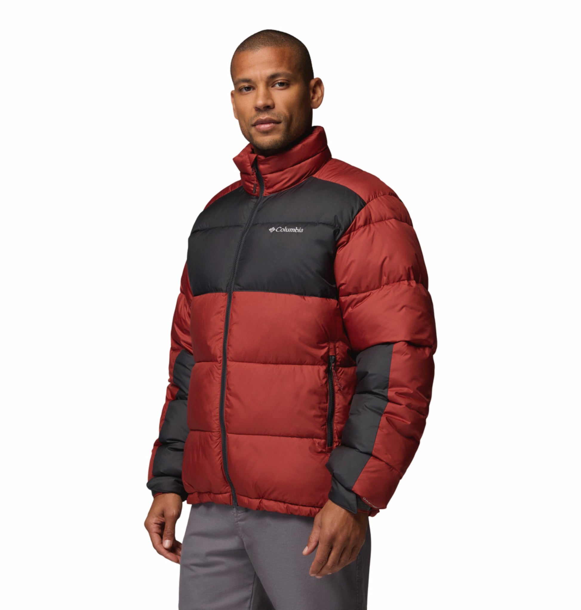 men red omni heat reflective pike lake ii down jacket