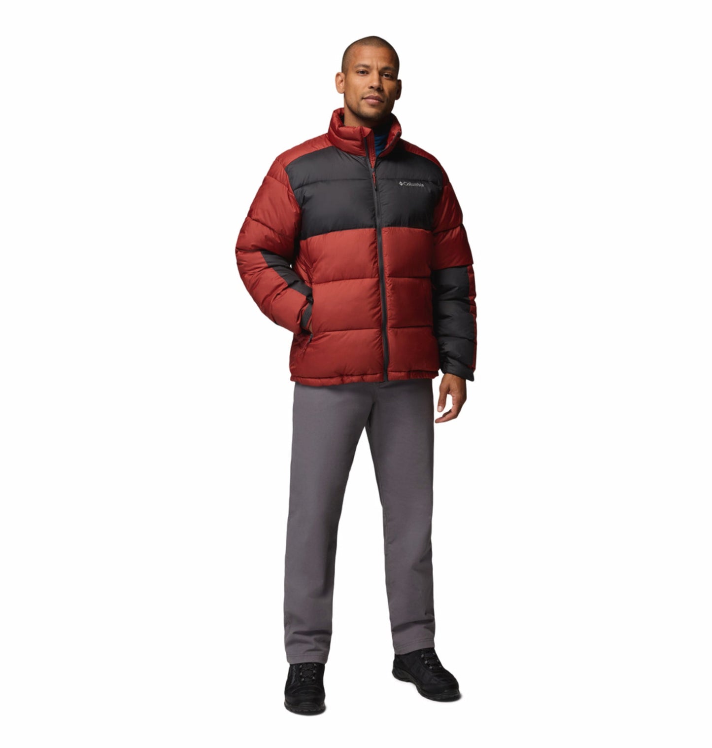 men red omni heat reflective pike lake ii down jacket