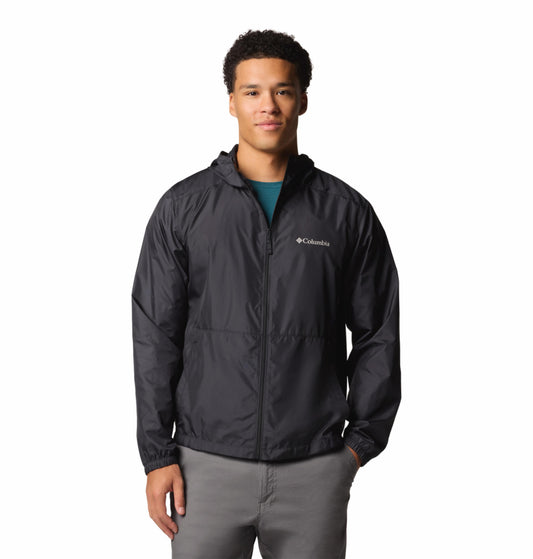 Columbia Mens Black Omni-Shield Flashback II Wind and Water Resistant Jacket