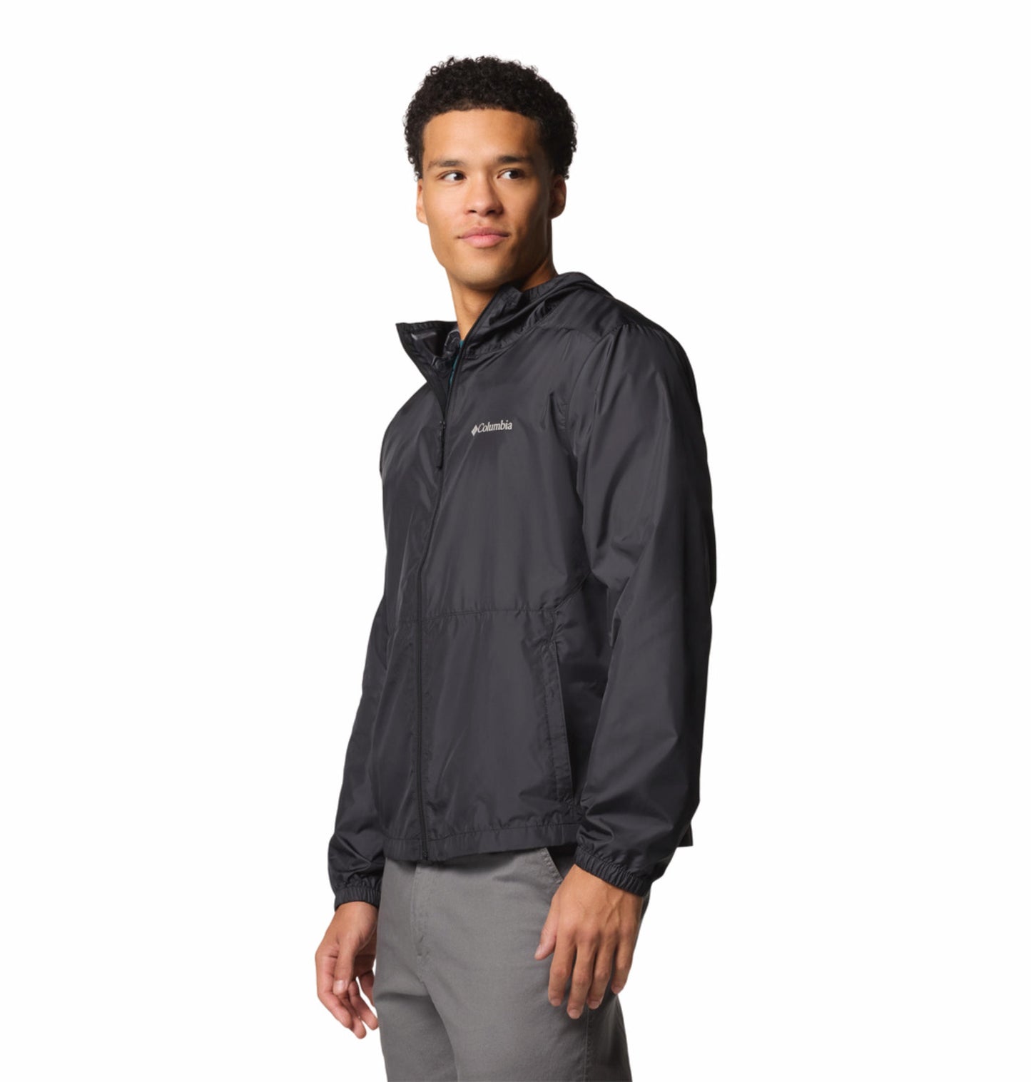 Columbia Mens Black Omni-Shield Flashback II Wind and Water Resistant Jacket