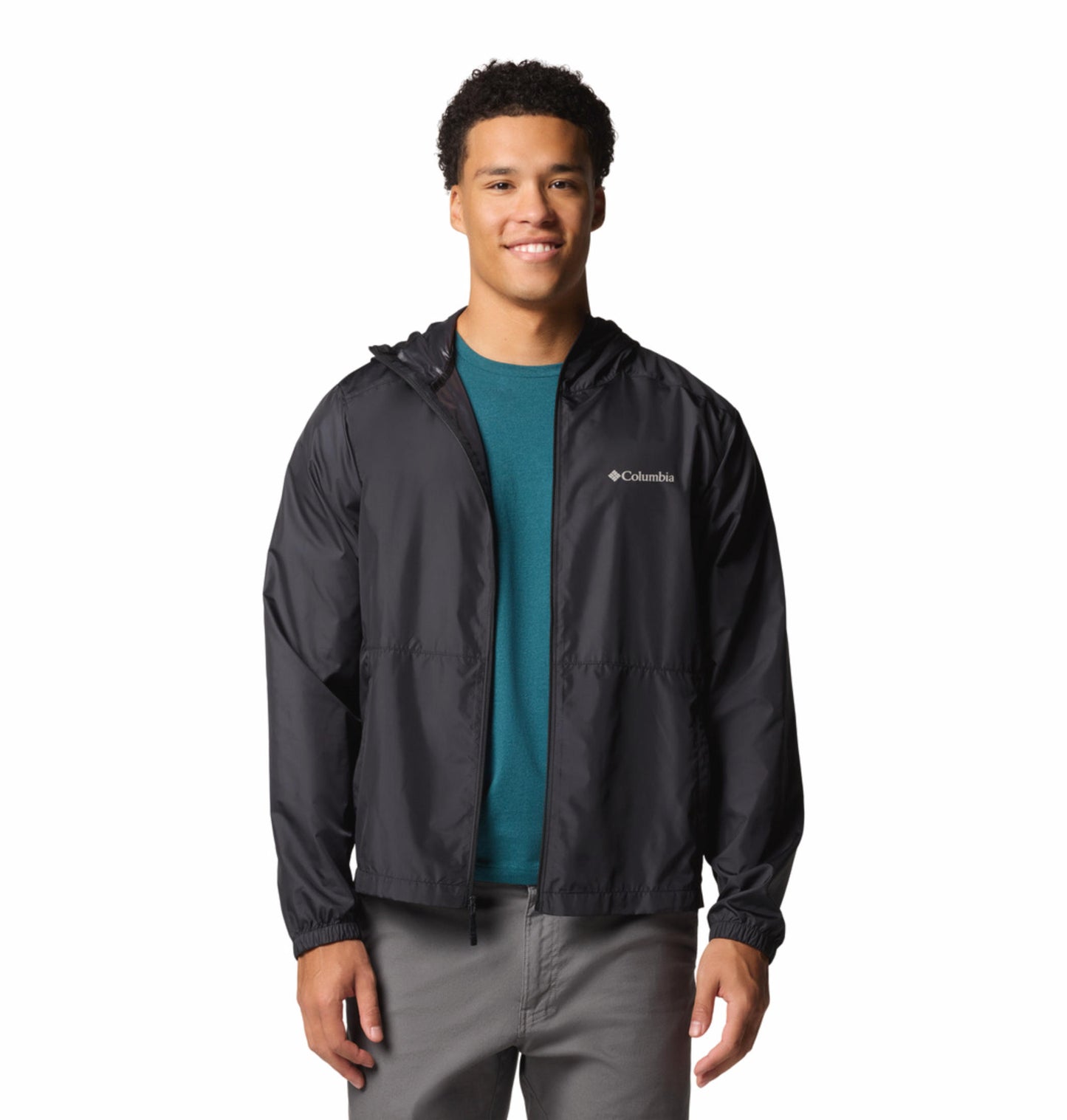 Columbia Mens Black Omni-Shield Flashback II Wind and Water Resistant Jacket