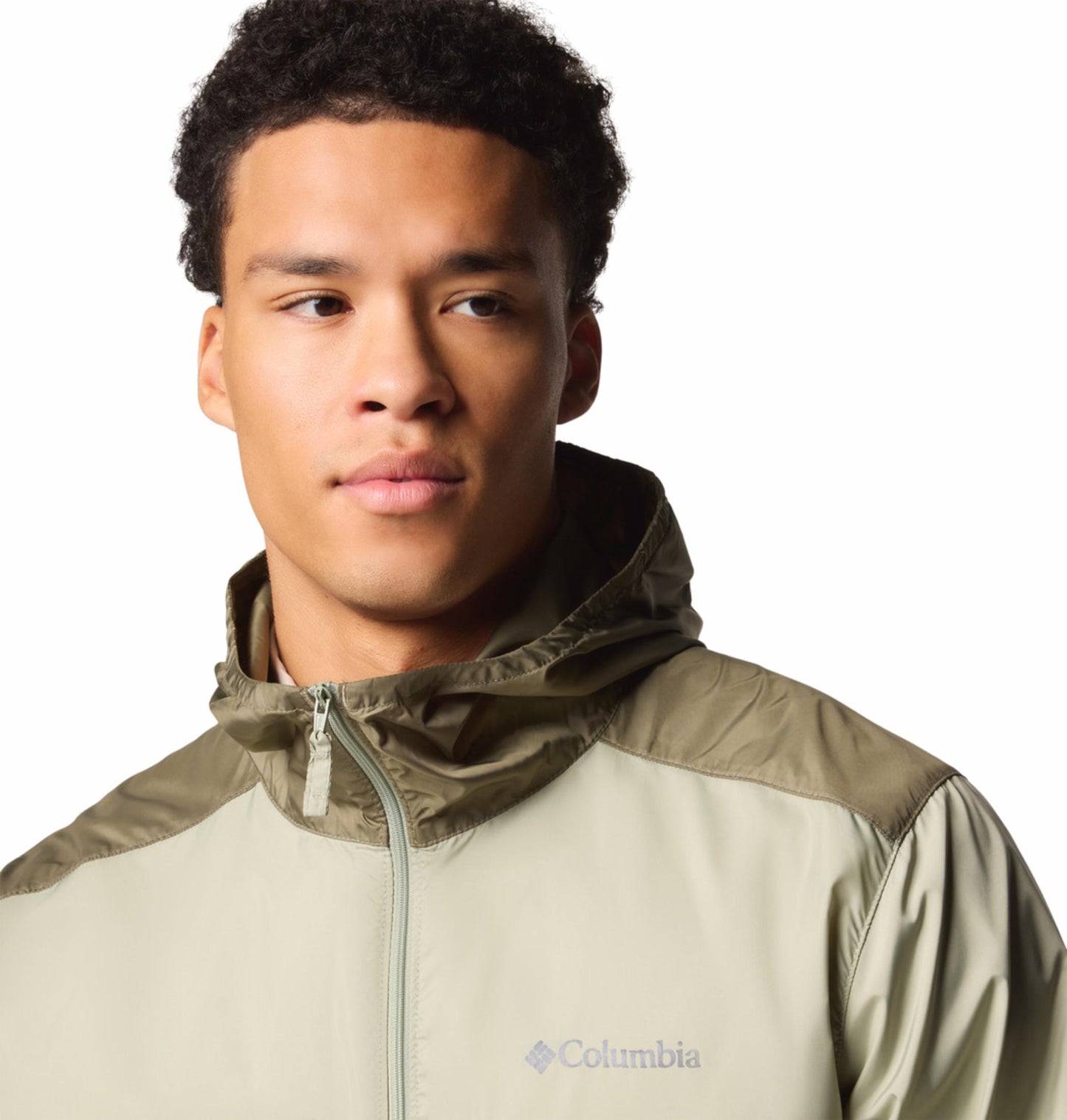 Columbia Mens Green Omni-Shield Flashback II Wind and Water Resistant Jacket