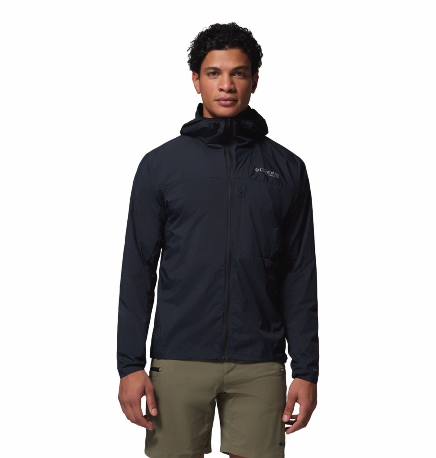 Columbia Men's Black Omni-Shade Khyex Pro Windbreaker Jacket