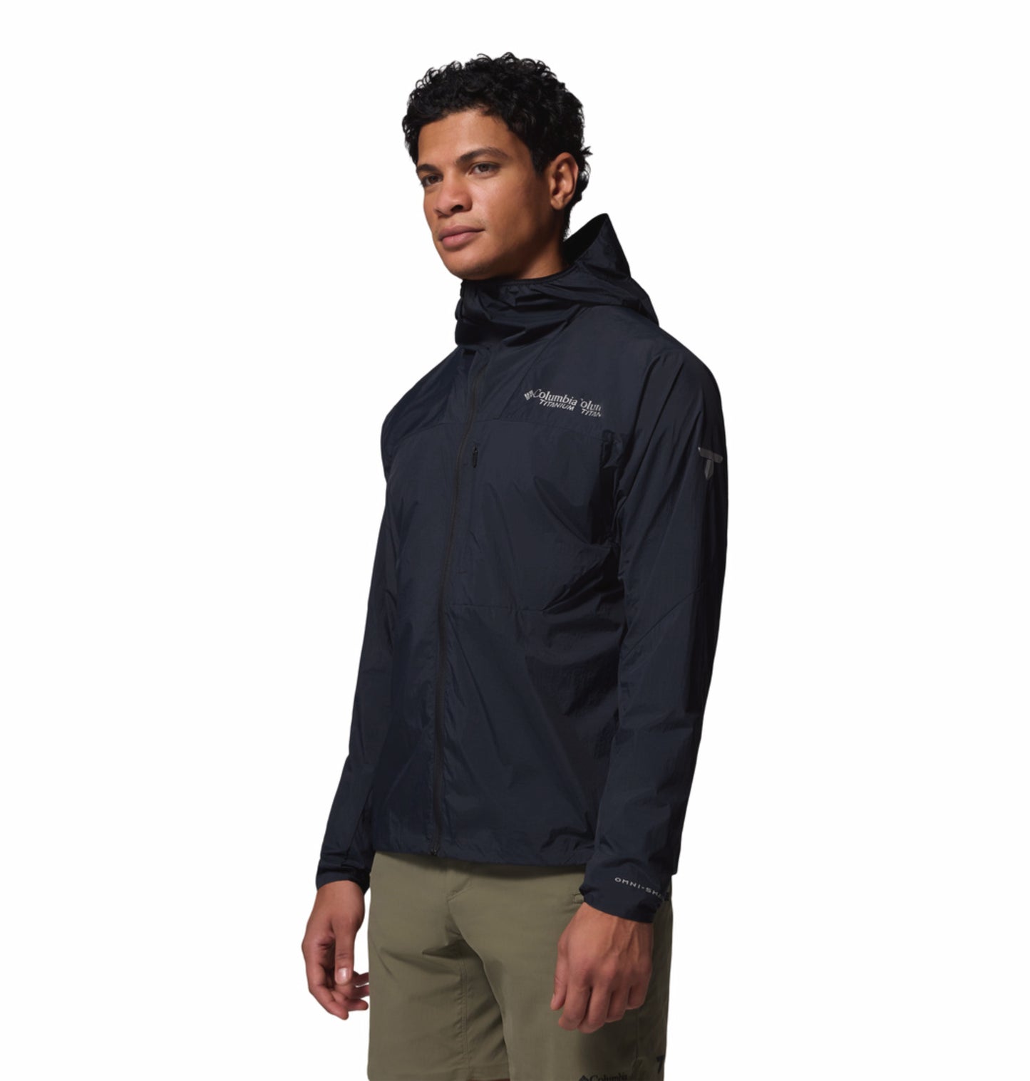 Columbia Men's Black Omni-Shade Khyex Pro Windbreaker Jacket