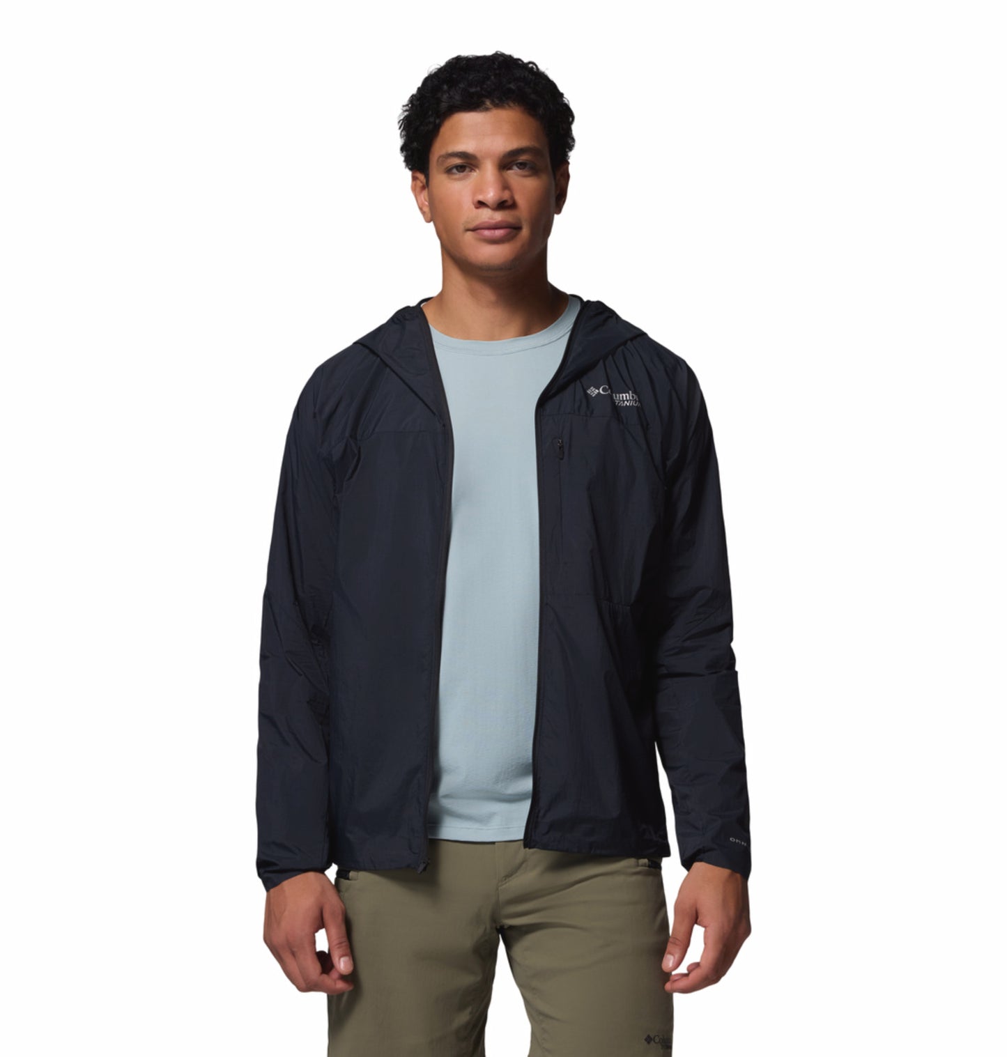 Columbia Men's Black Omni-Shade Khyex Pro Windbreaker Jacket