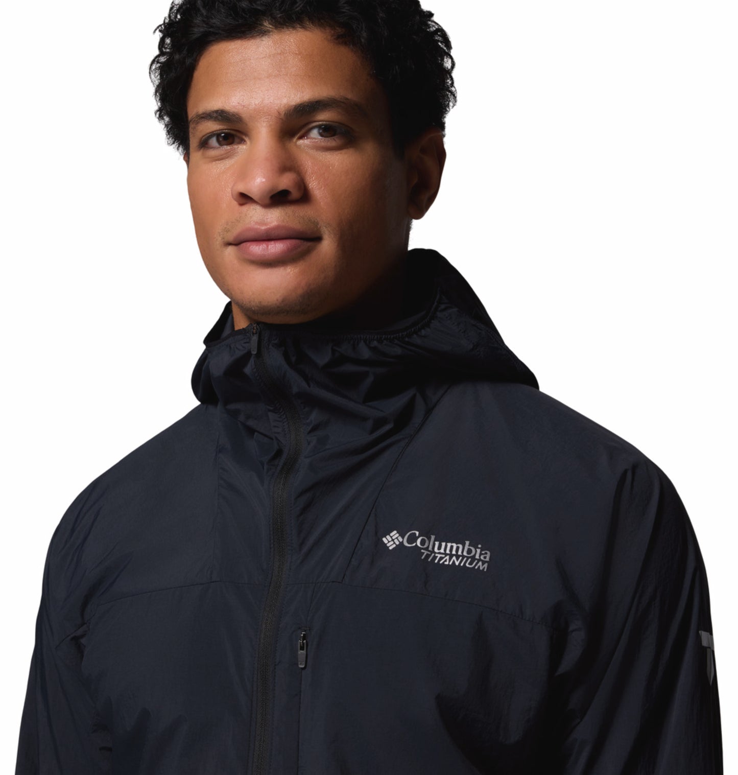 Columbia Men's Black Omni-Shade Khyex Pro Windbreaker Jacket