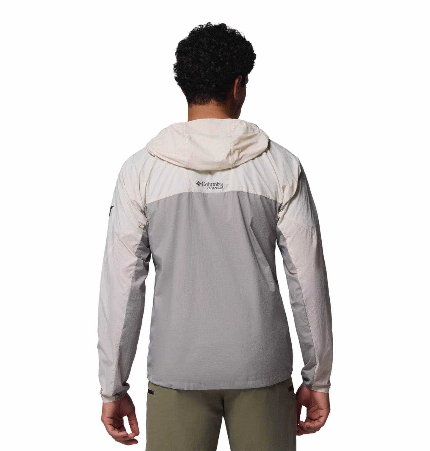 Columbia Men Beige Omni-Shade Khyex Pro Lightweight Windbreaker