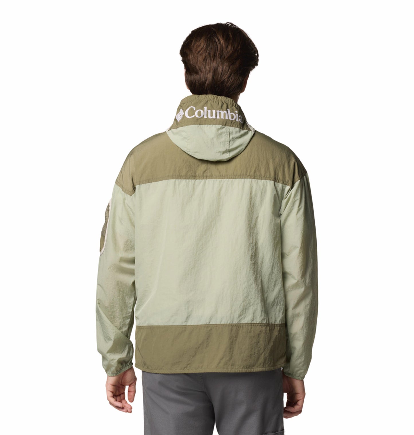 Columbia Mens Green Omni-Shield Challenger II Wind and Water Resistant Jacket