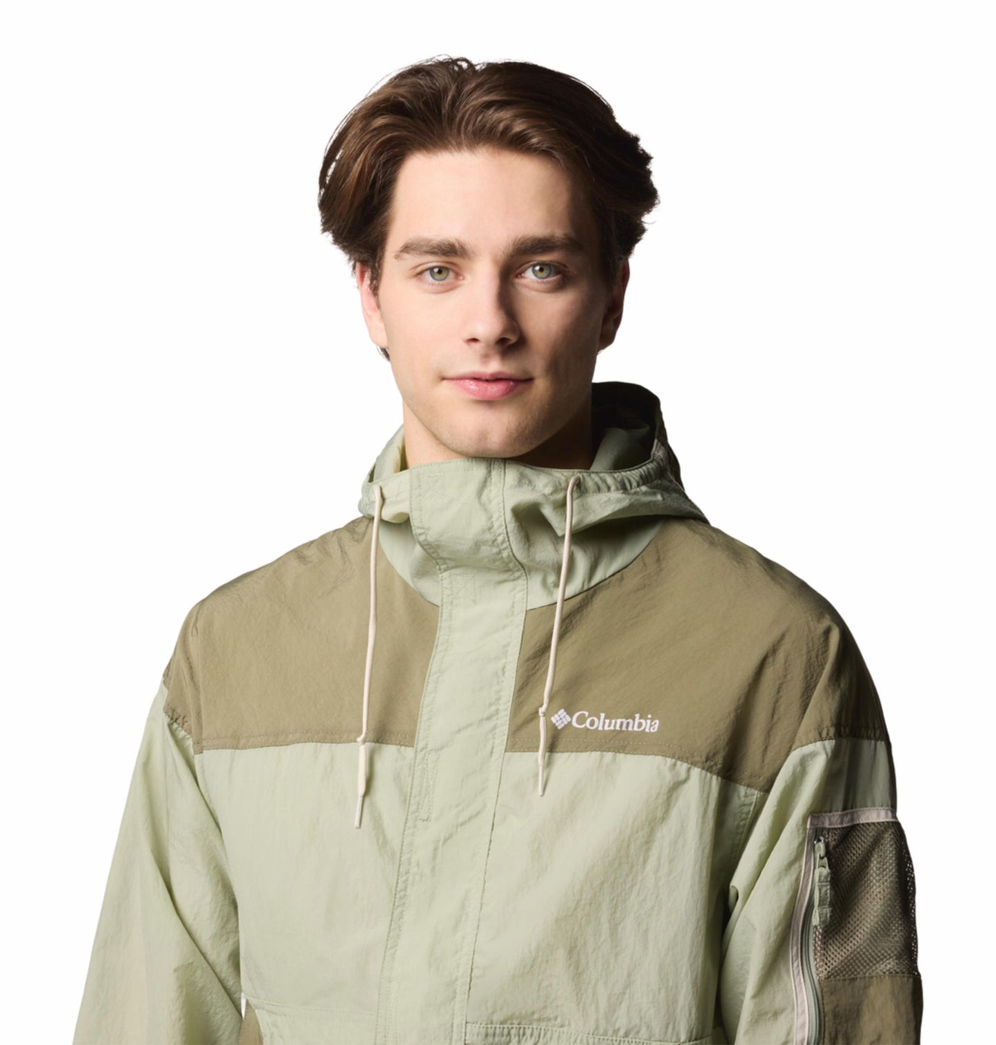 Columbia Mens Green Omni-Shield Challenger II Wind and Water Resistant Jacket