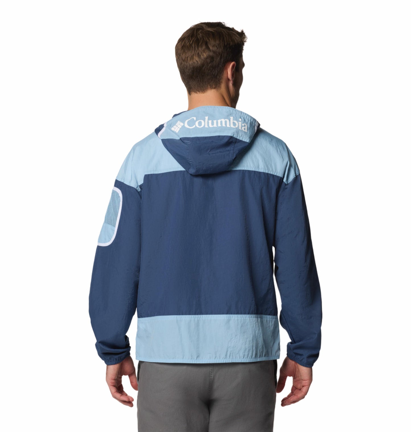 Columbia Mens Navy Blue Omni-Shield Challenger II Wind and Water Resistant Jacket