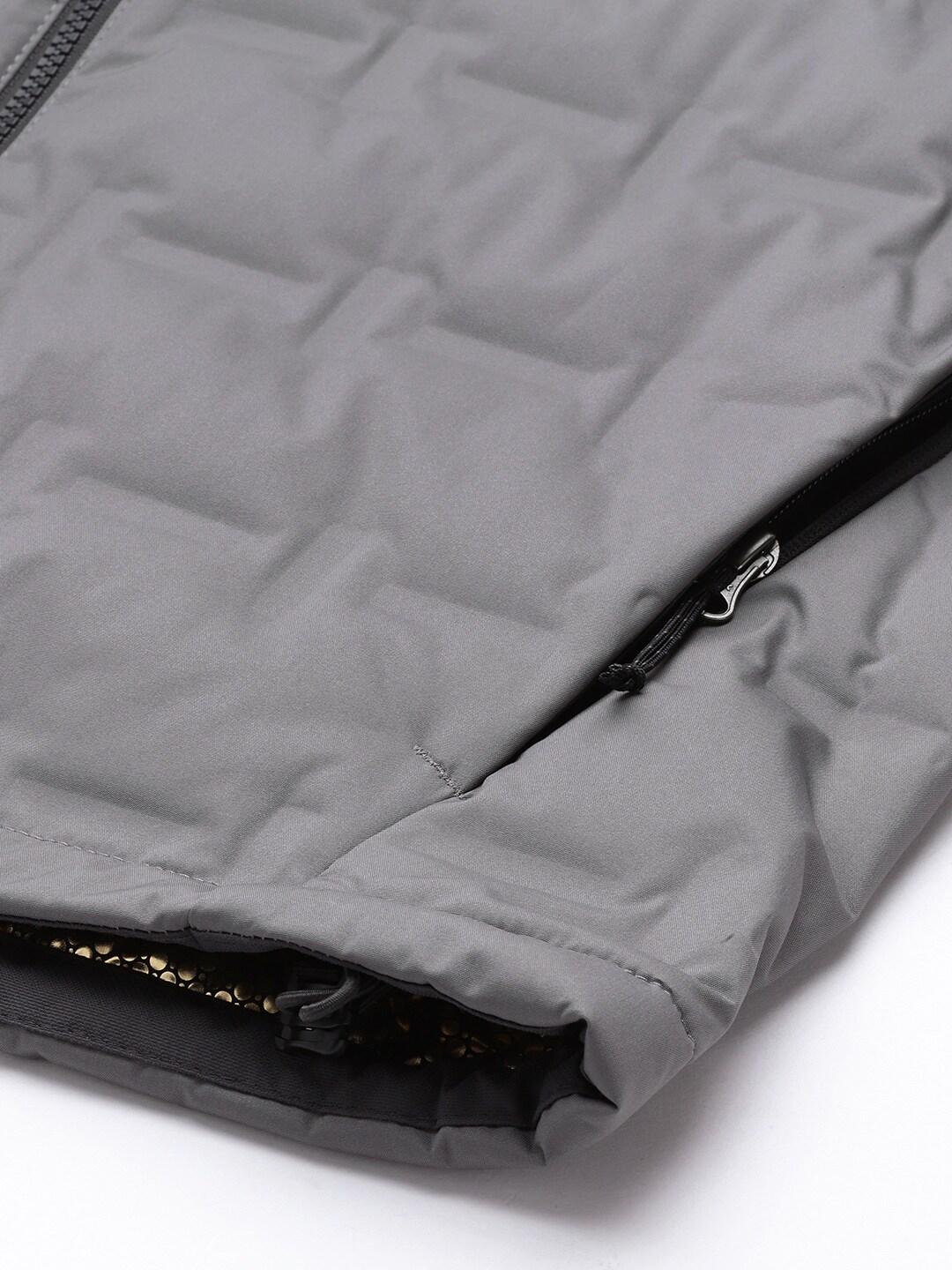Columbia Men Grey Grand Trek II Down Hooded Jacket
