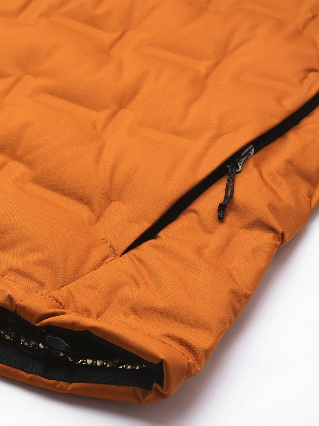 Columbia Men Orange Grand Trek II Down Hooded Jacket