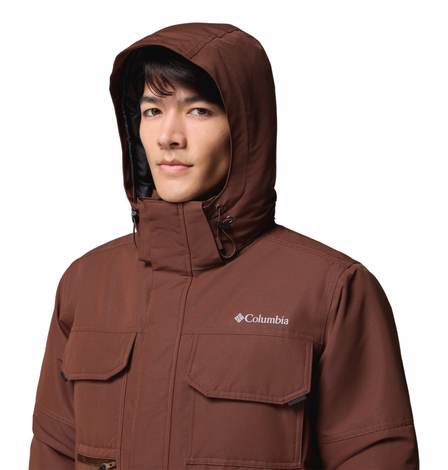 Columbia Men Brown OmniHeat Infinity Landroamer II Parka Jacket